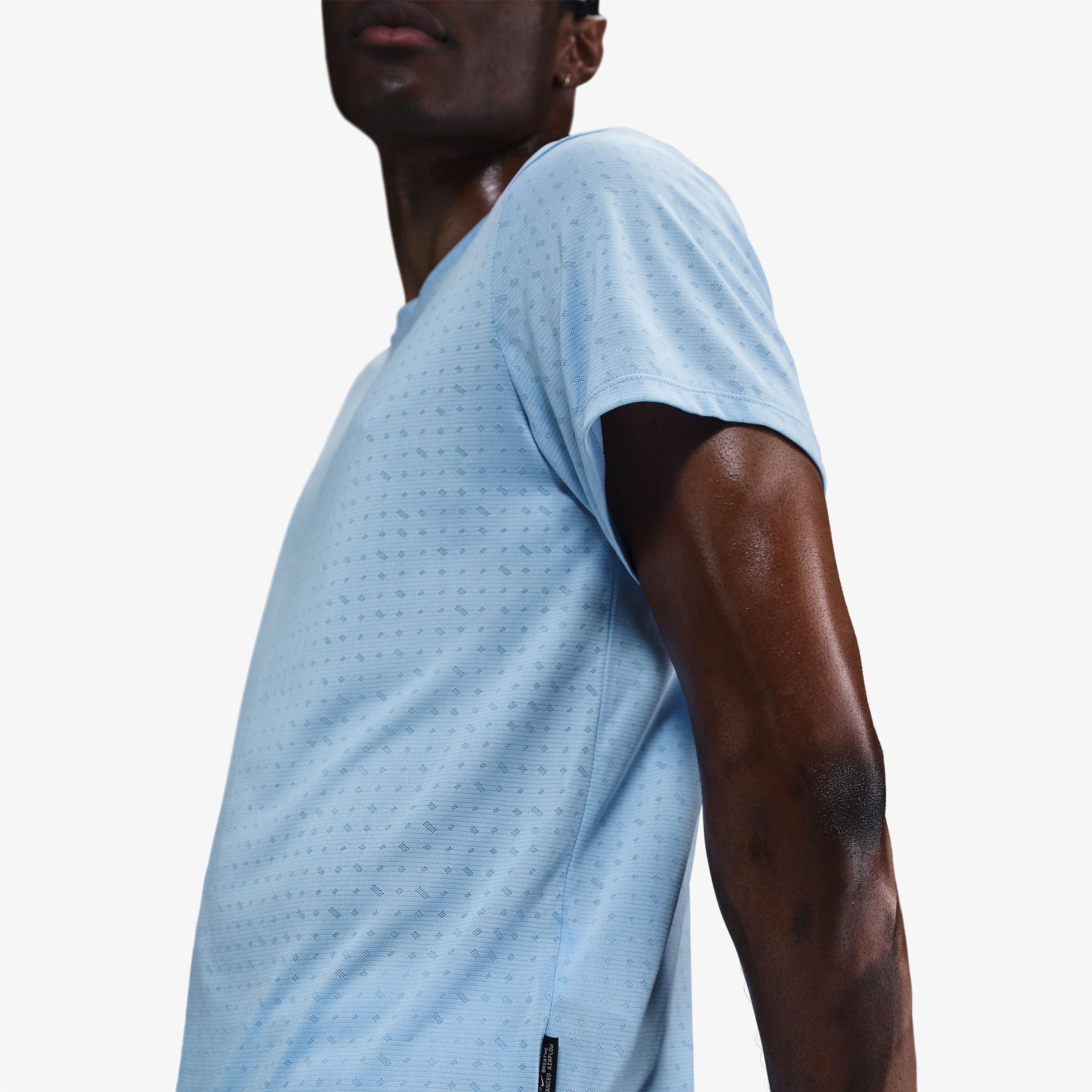 Nike Miler Breathe Erkek Mavi Koşu T-Shirt