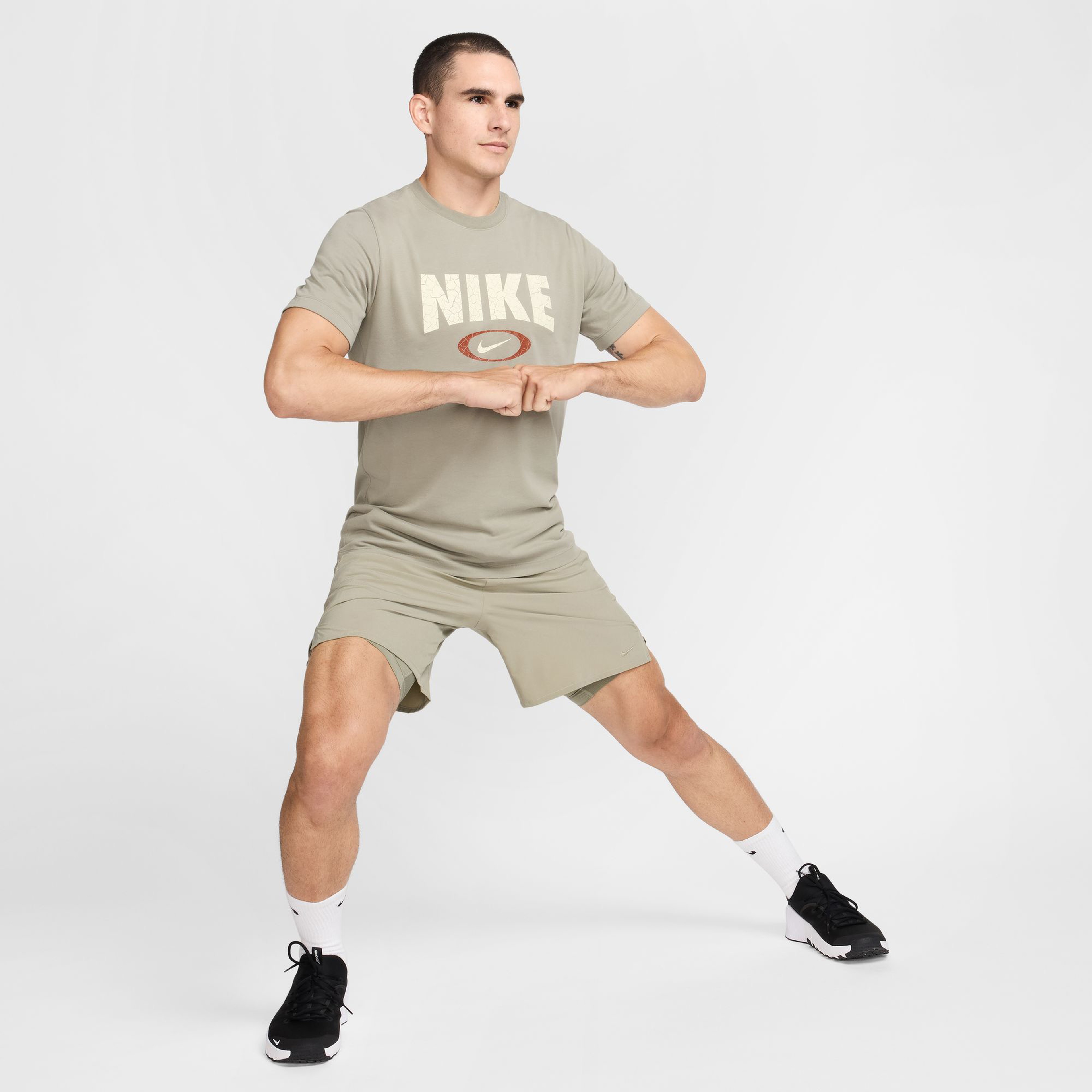 Nike Dri-Fit Fitness Erkek Yeşil Antrenman T-Shirt