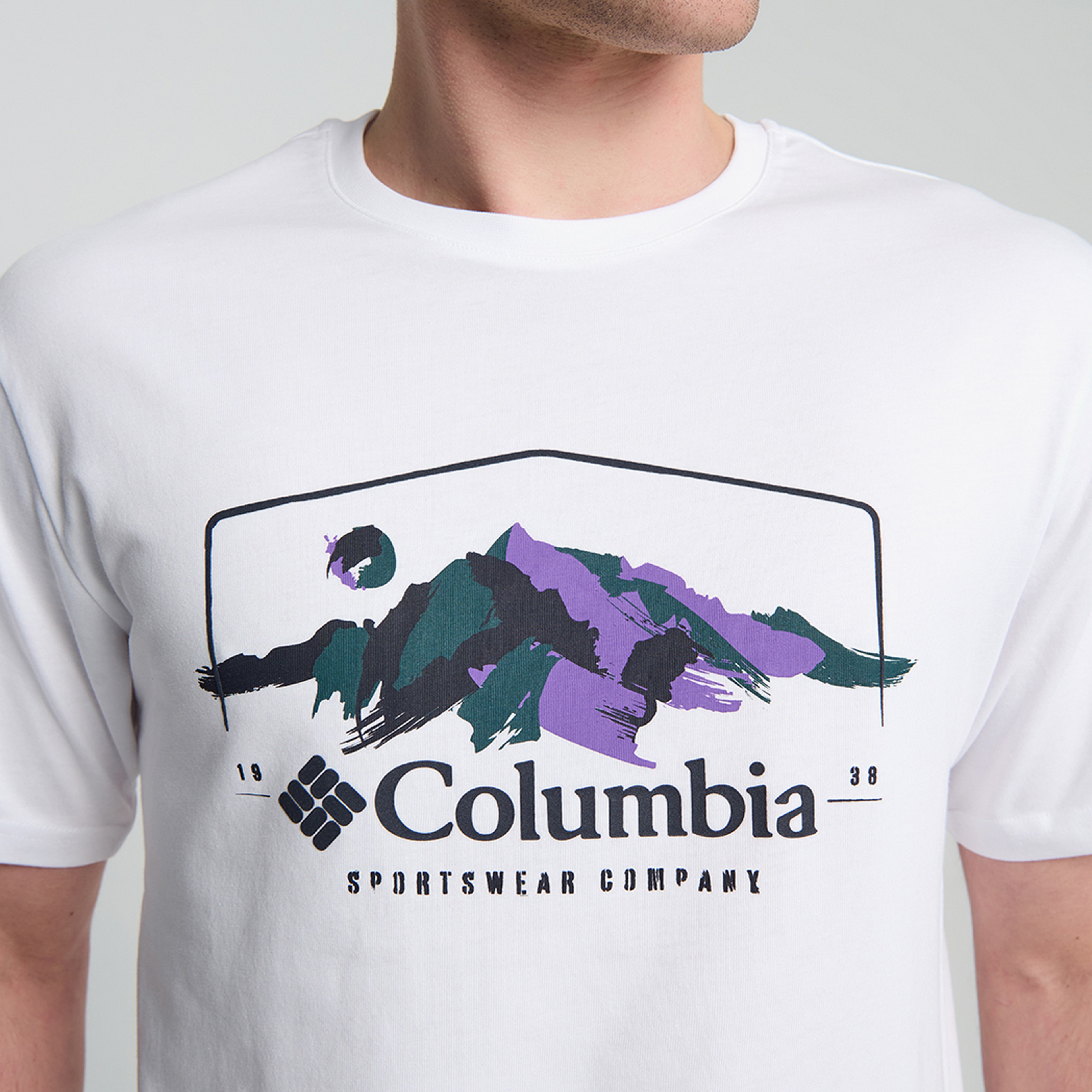 Columbia Csc M Brush With Nature Erkek Beyaz T-Shirt