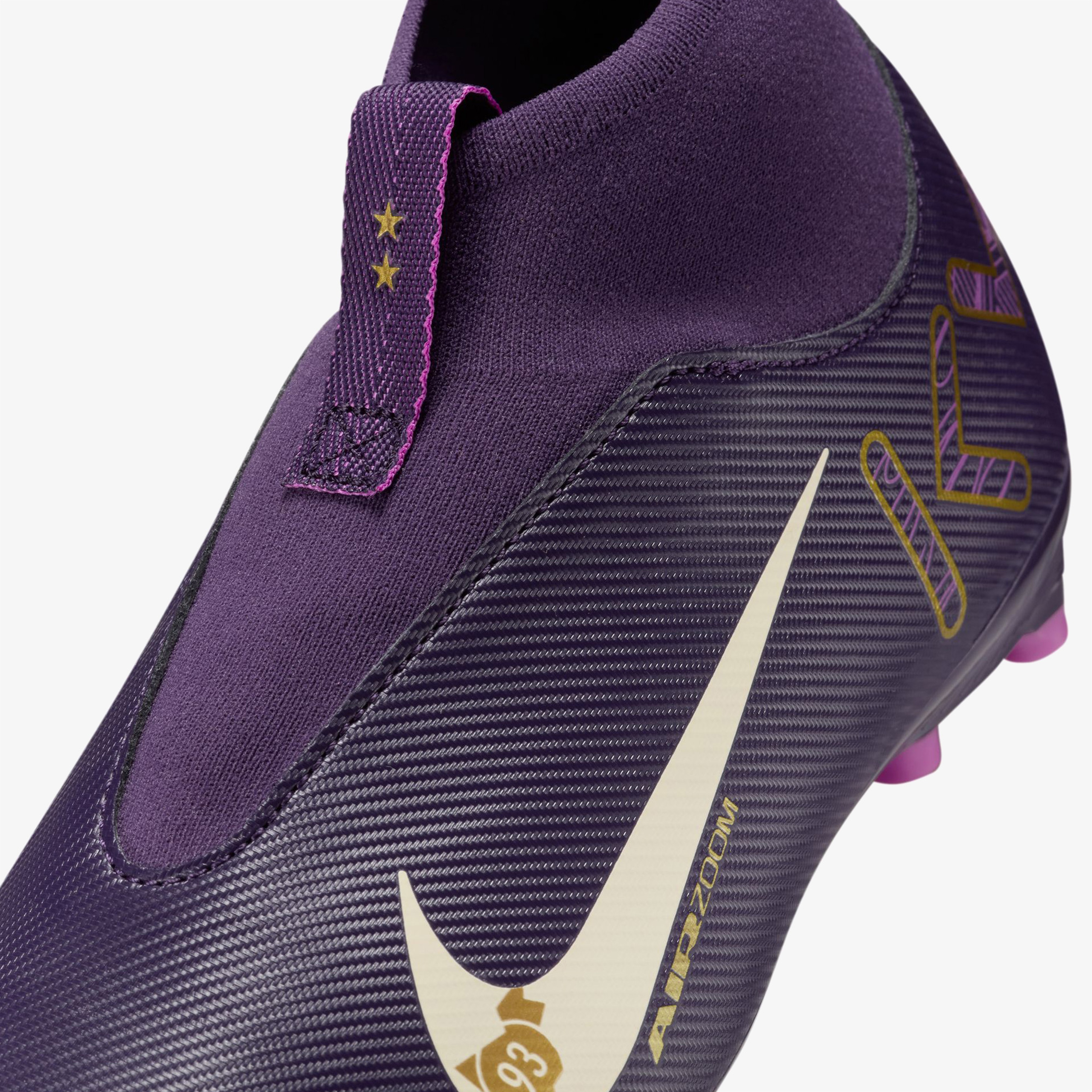 Nike Jr. Mercurial Superfly 10 Academy "Kylian Mbappe" Çocuk Mor Çim Saha Kramponu