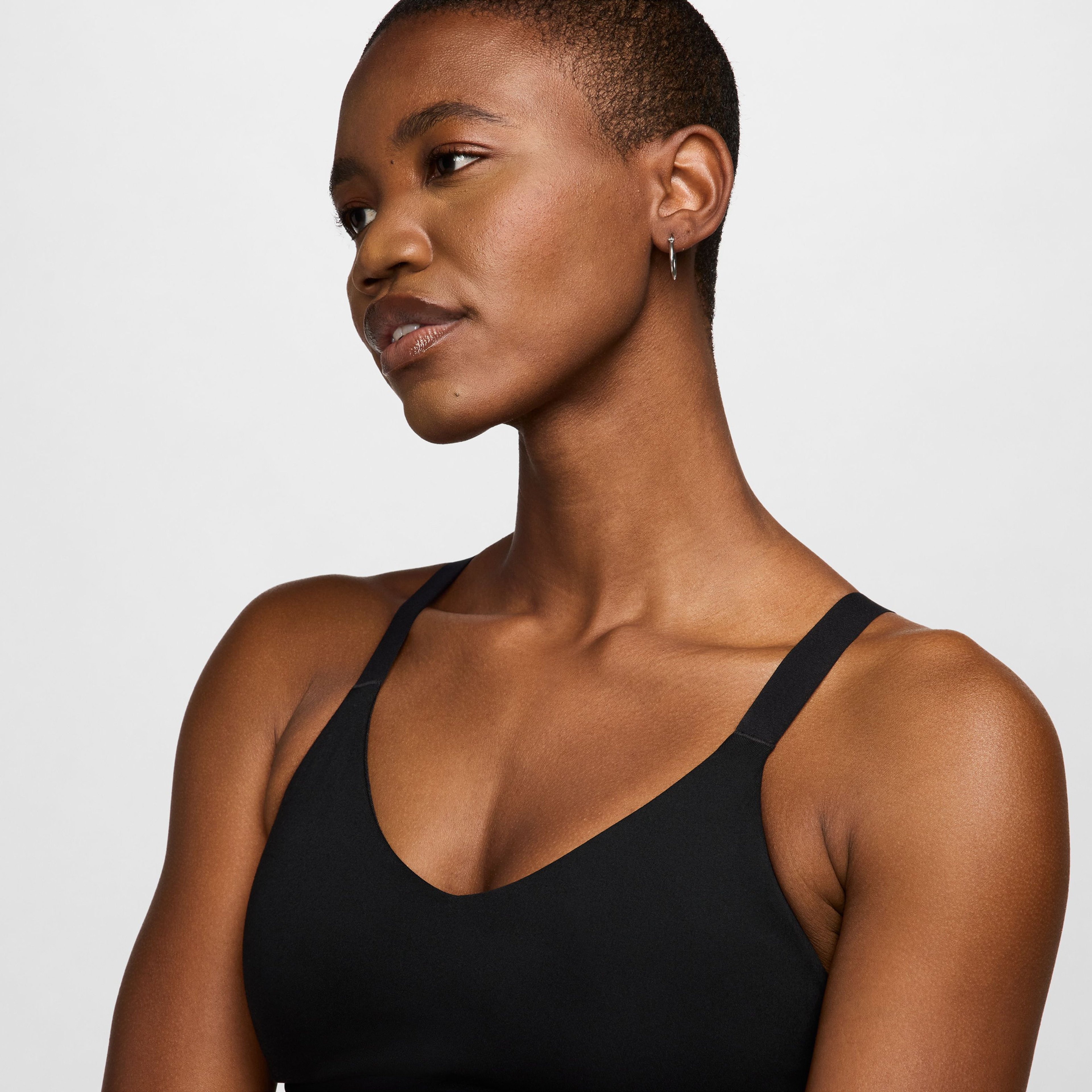 Nike Indy Medium Support Kadın Siyah Antrenman Bra