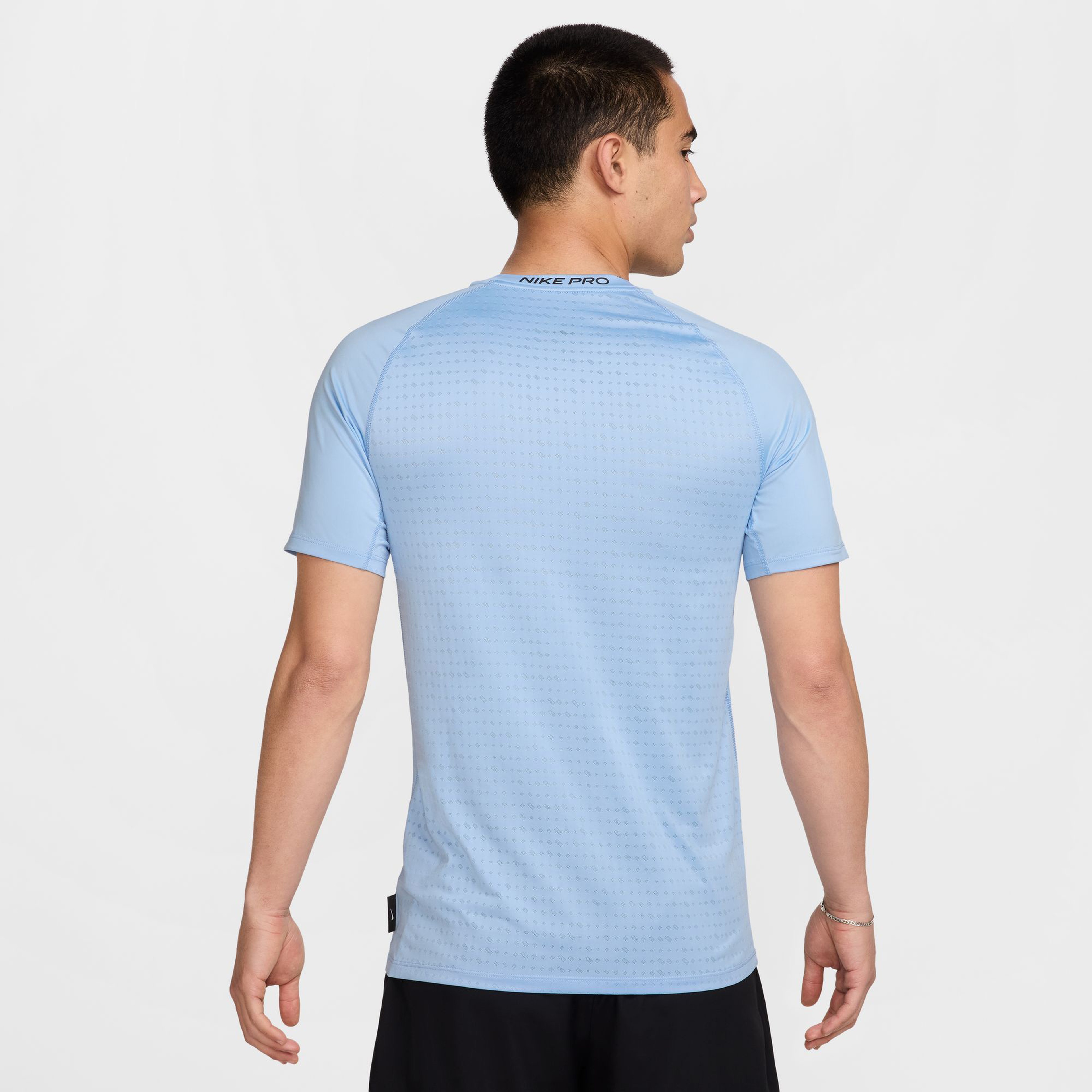 Nike Pro Breathe Erkek Mavi Antrenman T-Shirt