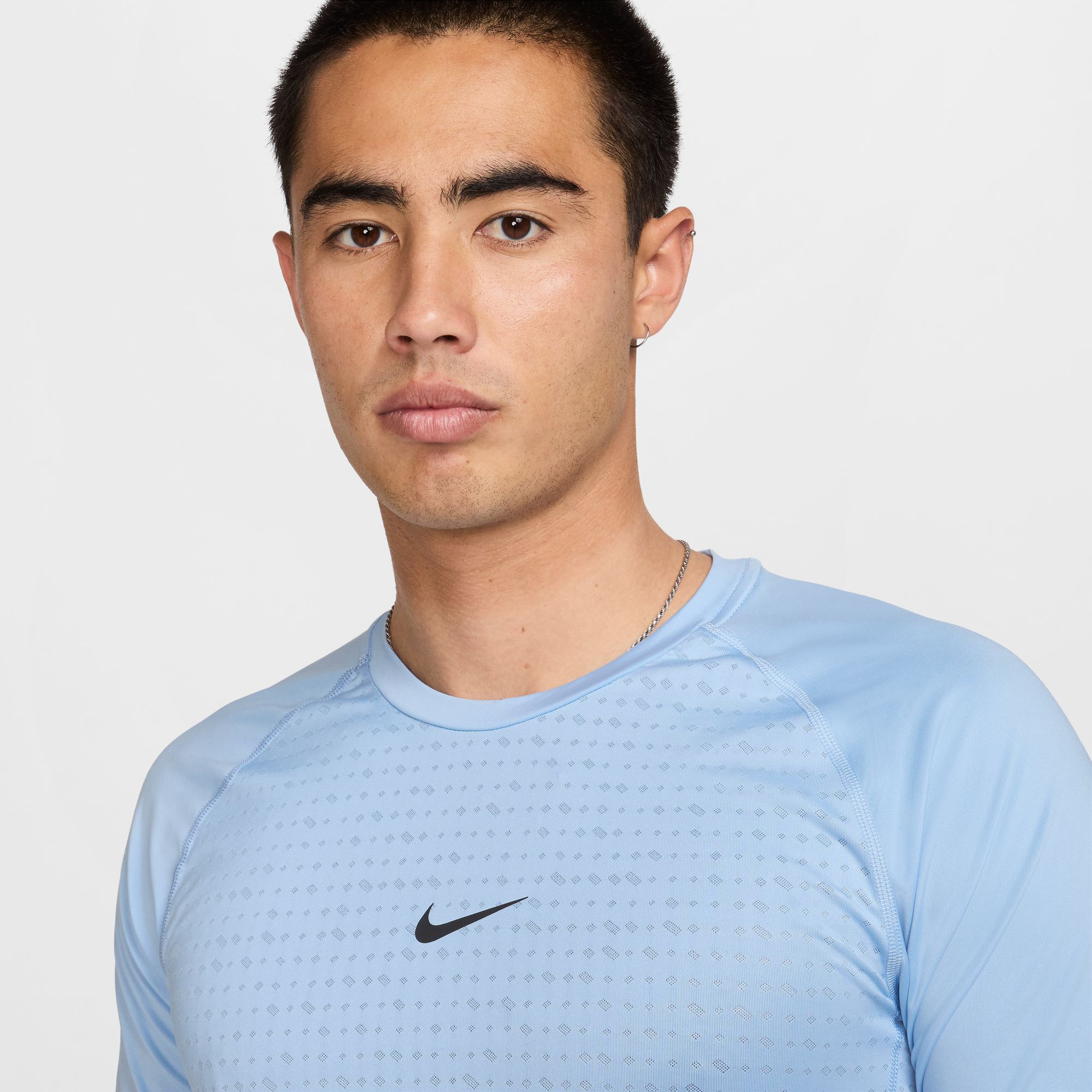 Nike Pro Breathe Erkek Mavi Antrenman T-Shirt
