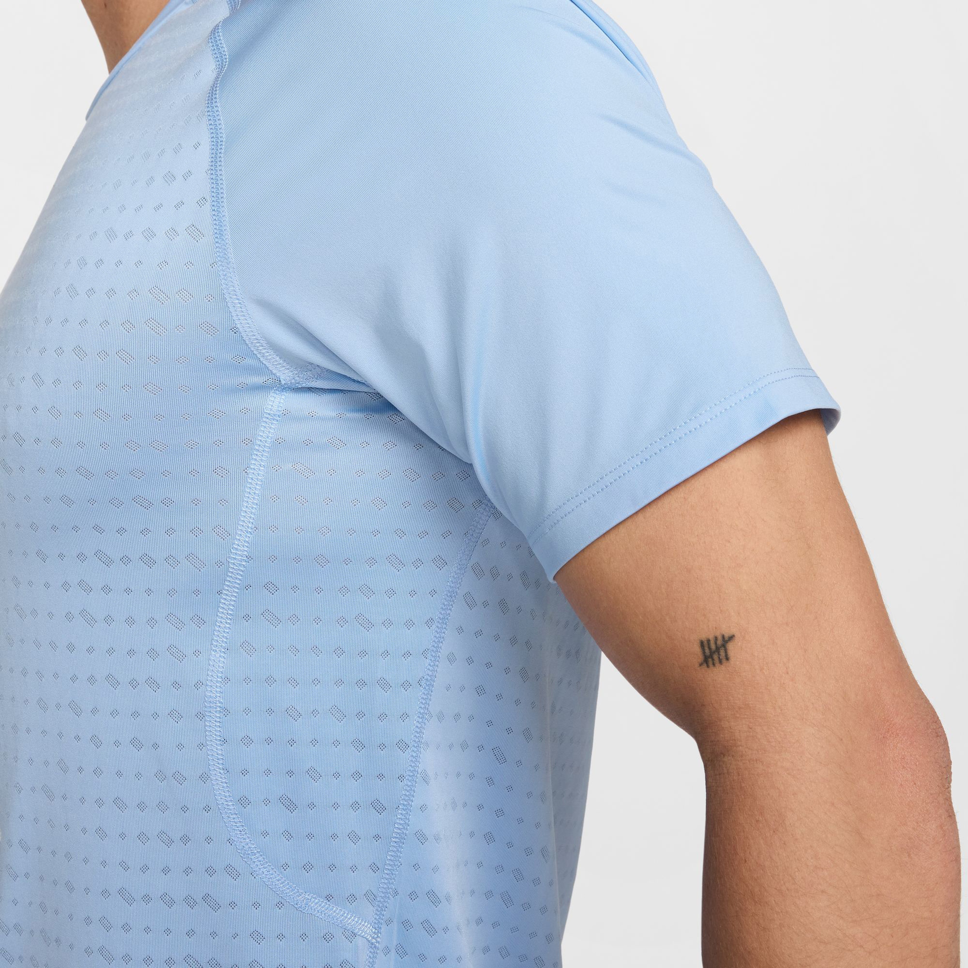 Nike Pro Breathe Erkek Mavi Antrenman T-Shirt