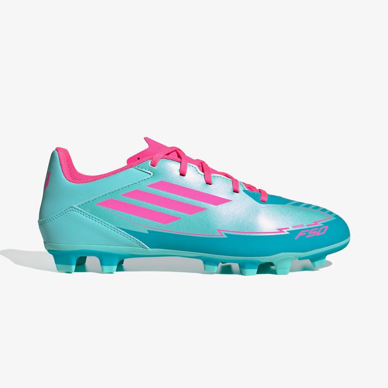 adidas F50 Club Messi Erkek Mavi Çim Saha Kramponu