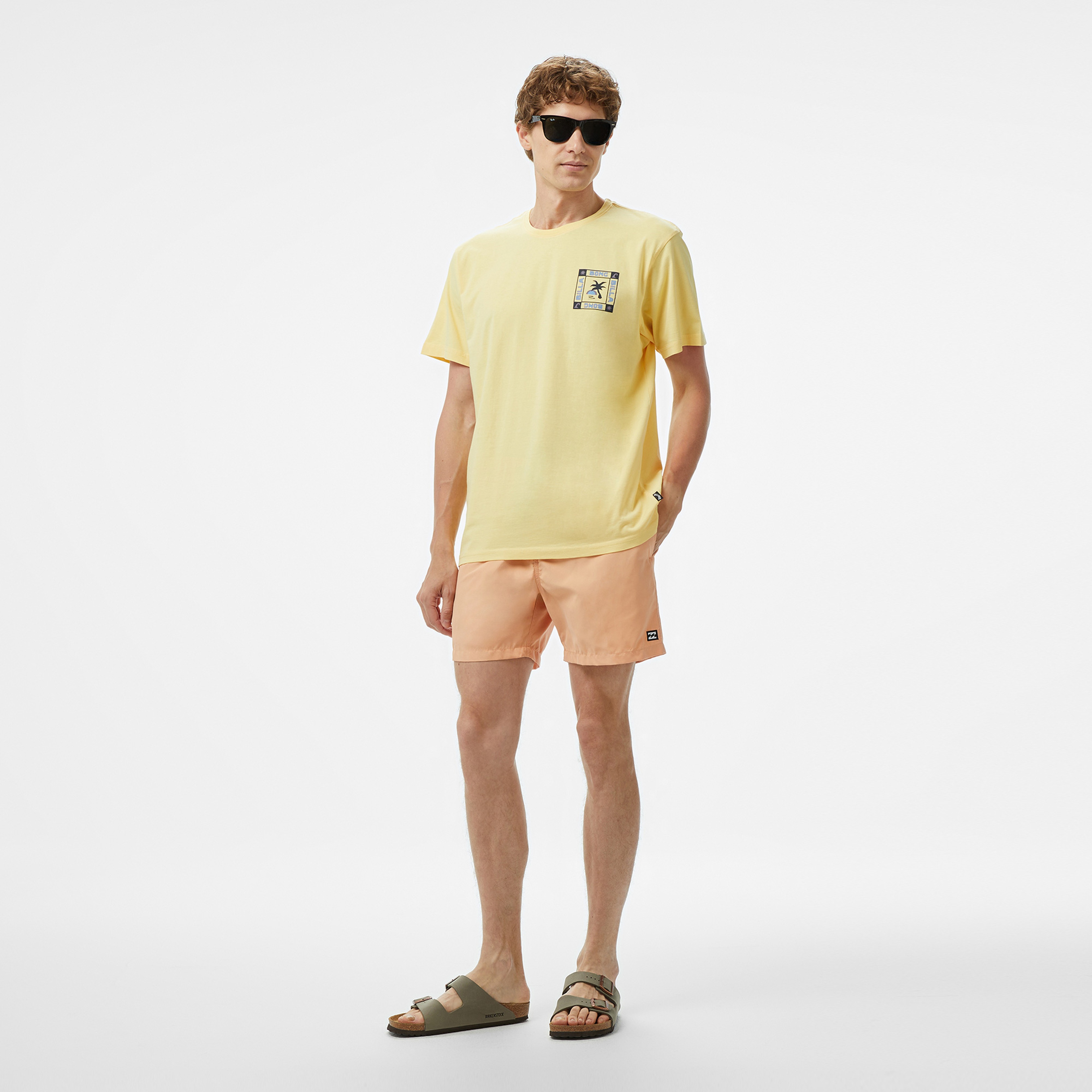 Billabong Window Premium Erkek Sarı T-Shirt