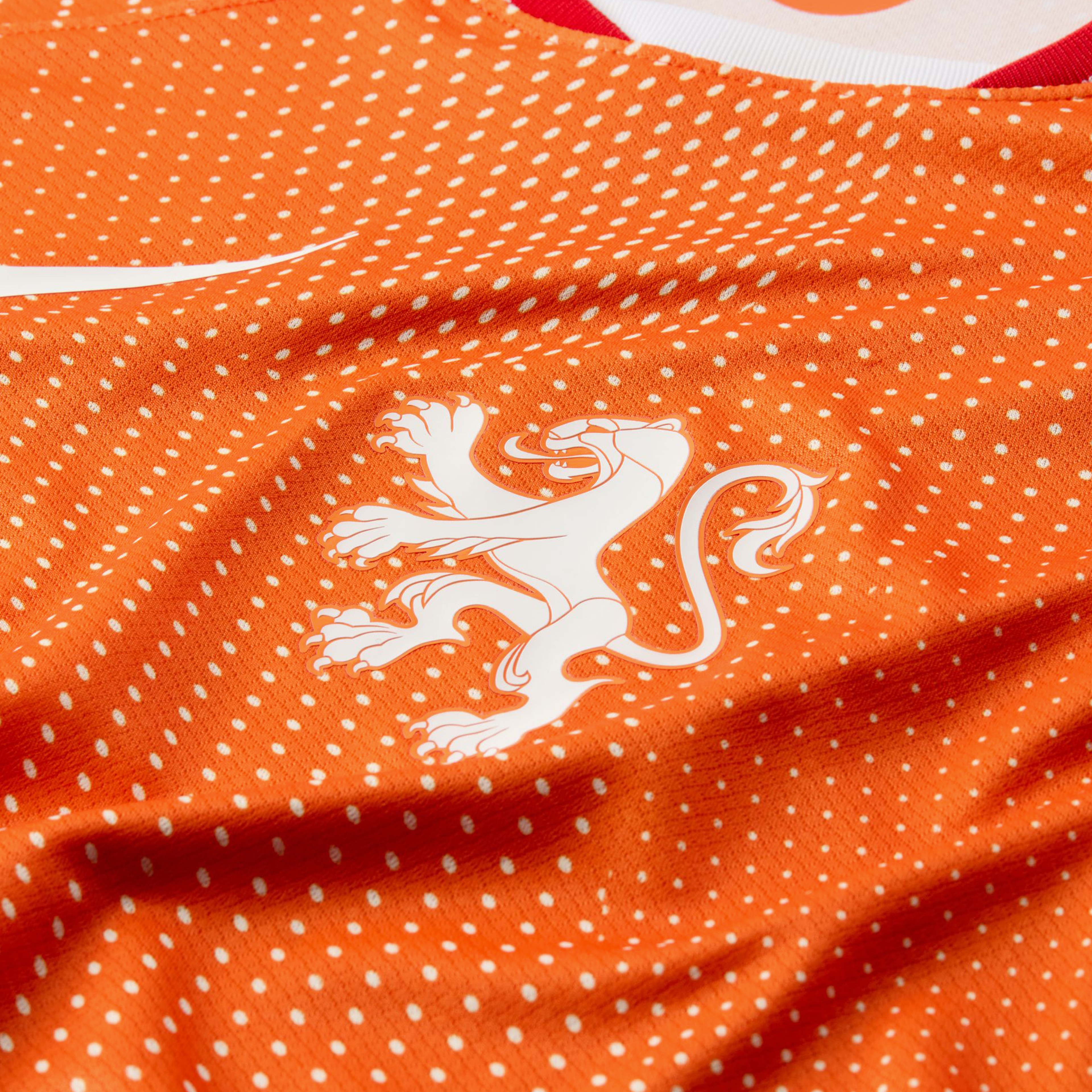 Nike Netherlands 2025 Stadium Home Erkek Turuncu Forma