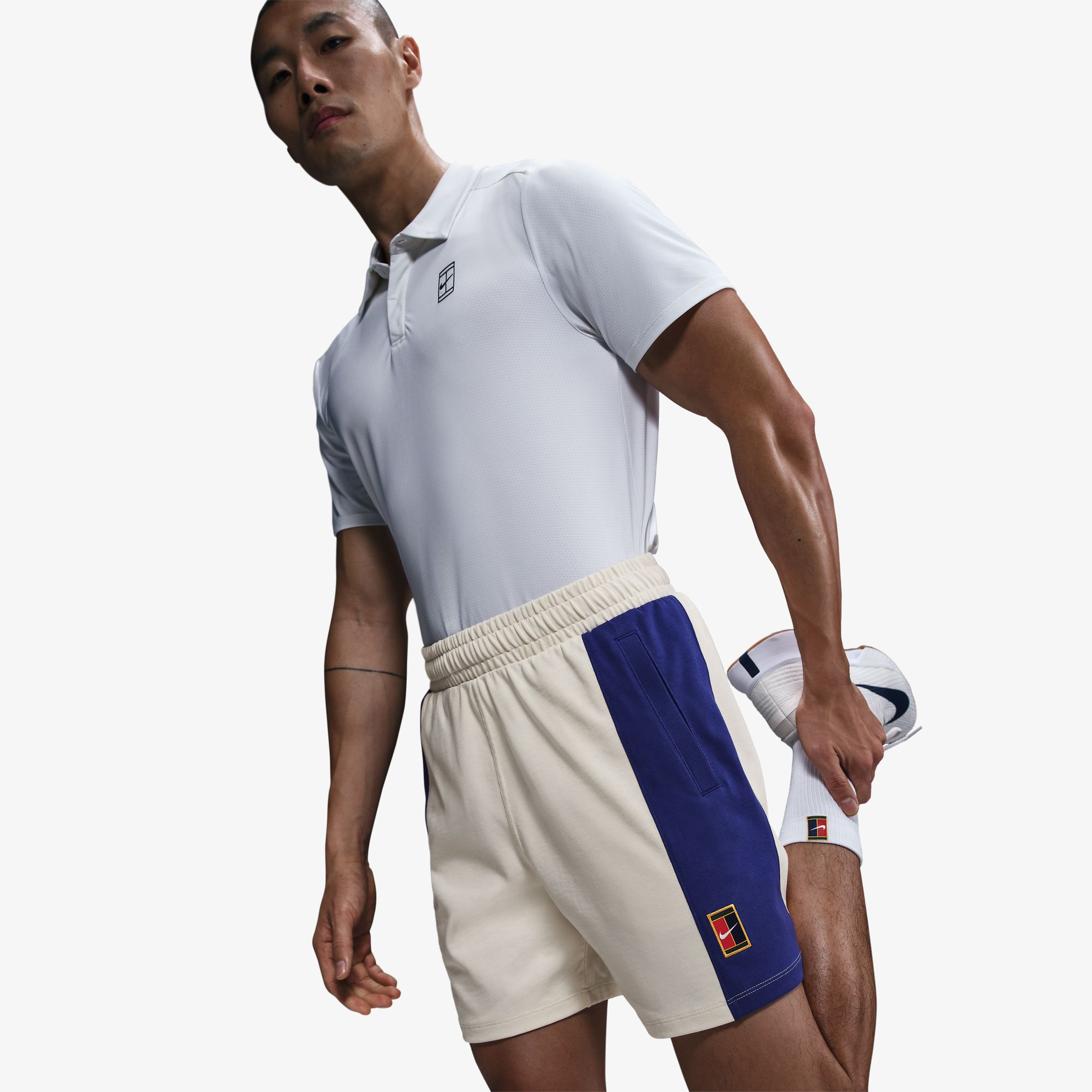 Nike court Heritage Erkek Beyaz Tenis Şortu