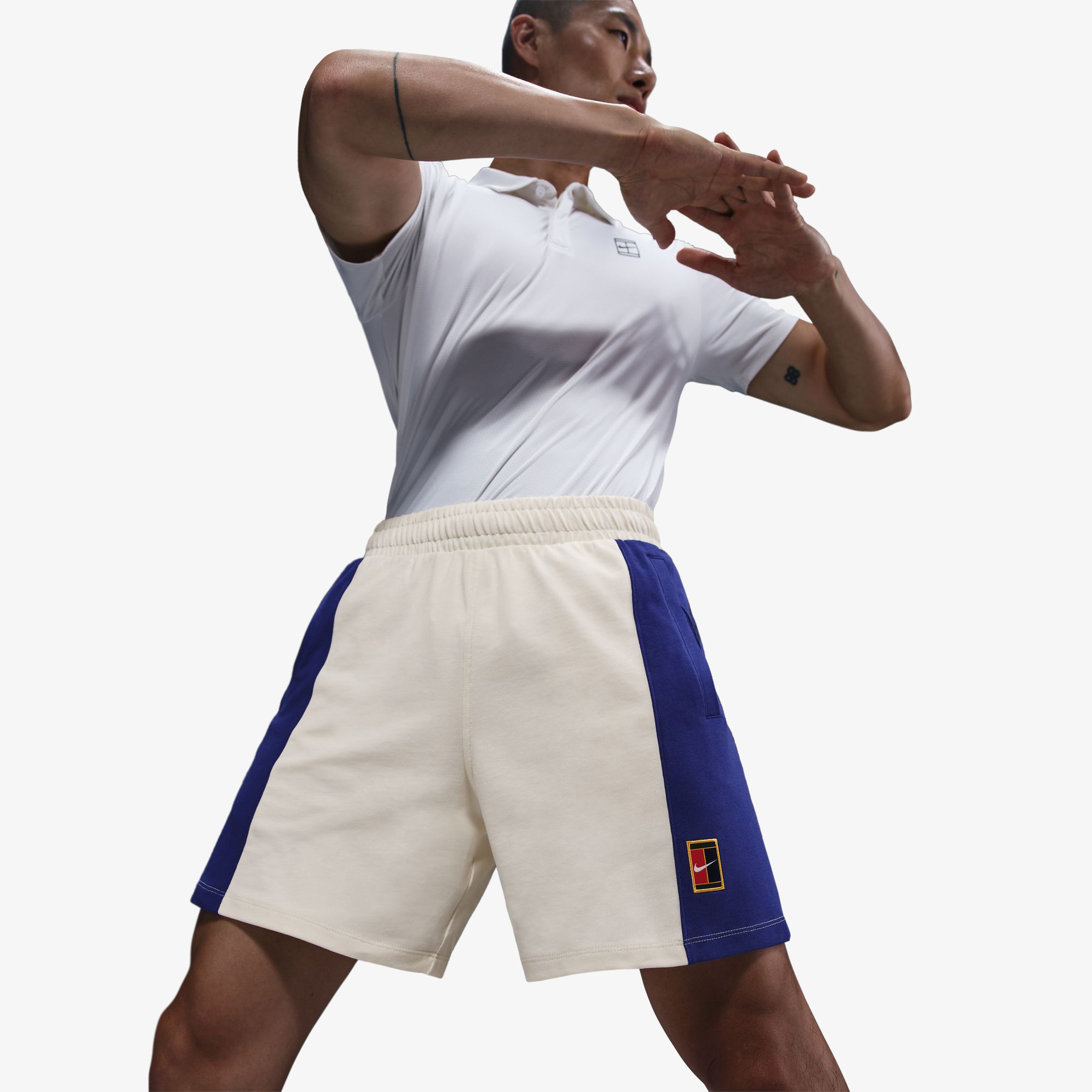 Nike court Heritage Erkek Beyaz Tenis Şortu