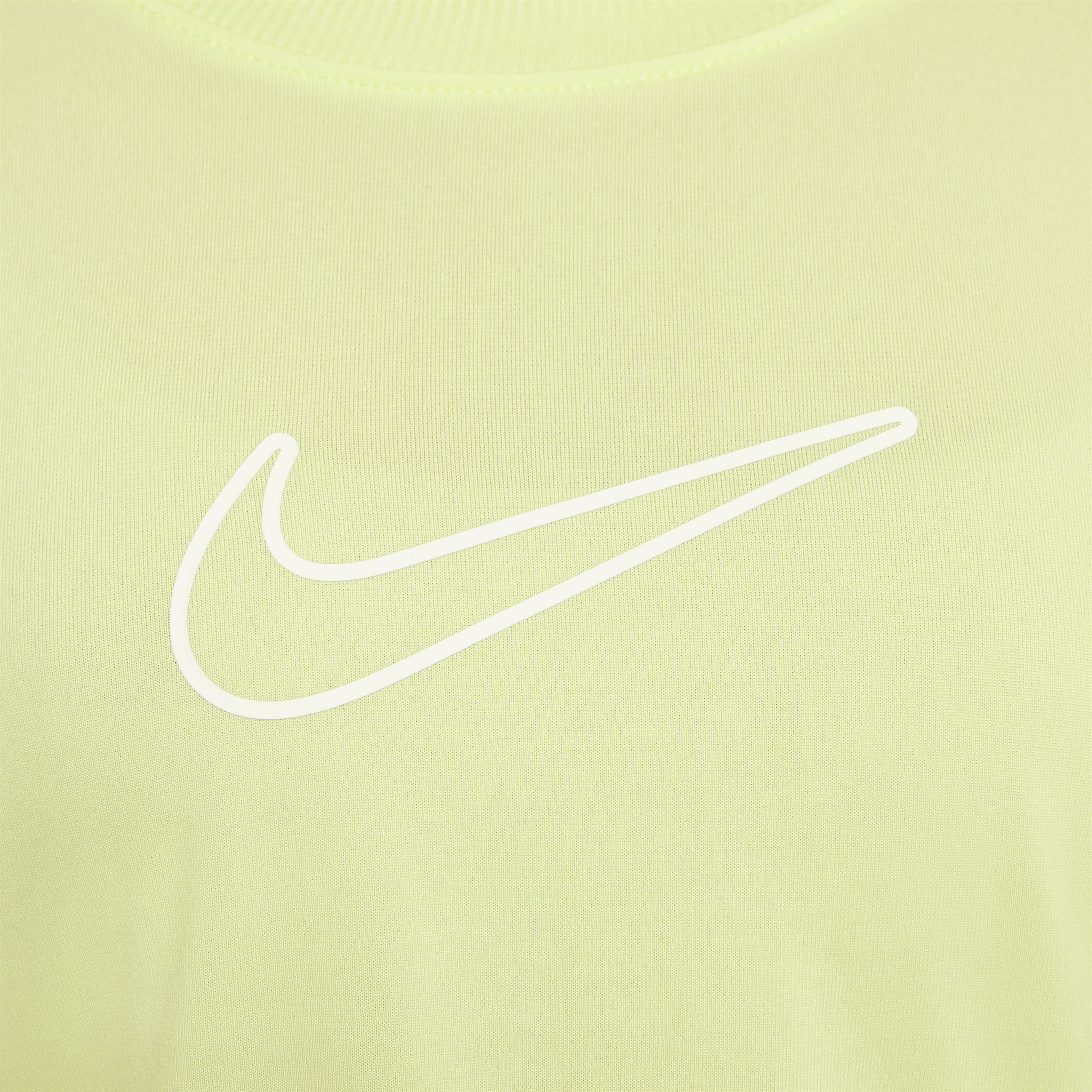 Nike One Fitted Çocuk Sarı Antrenman T-Shirt
