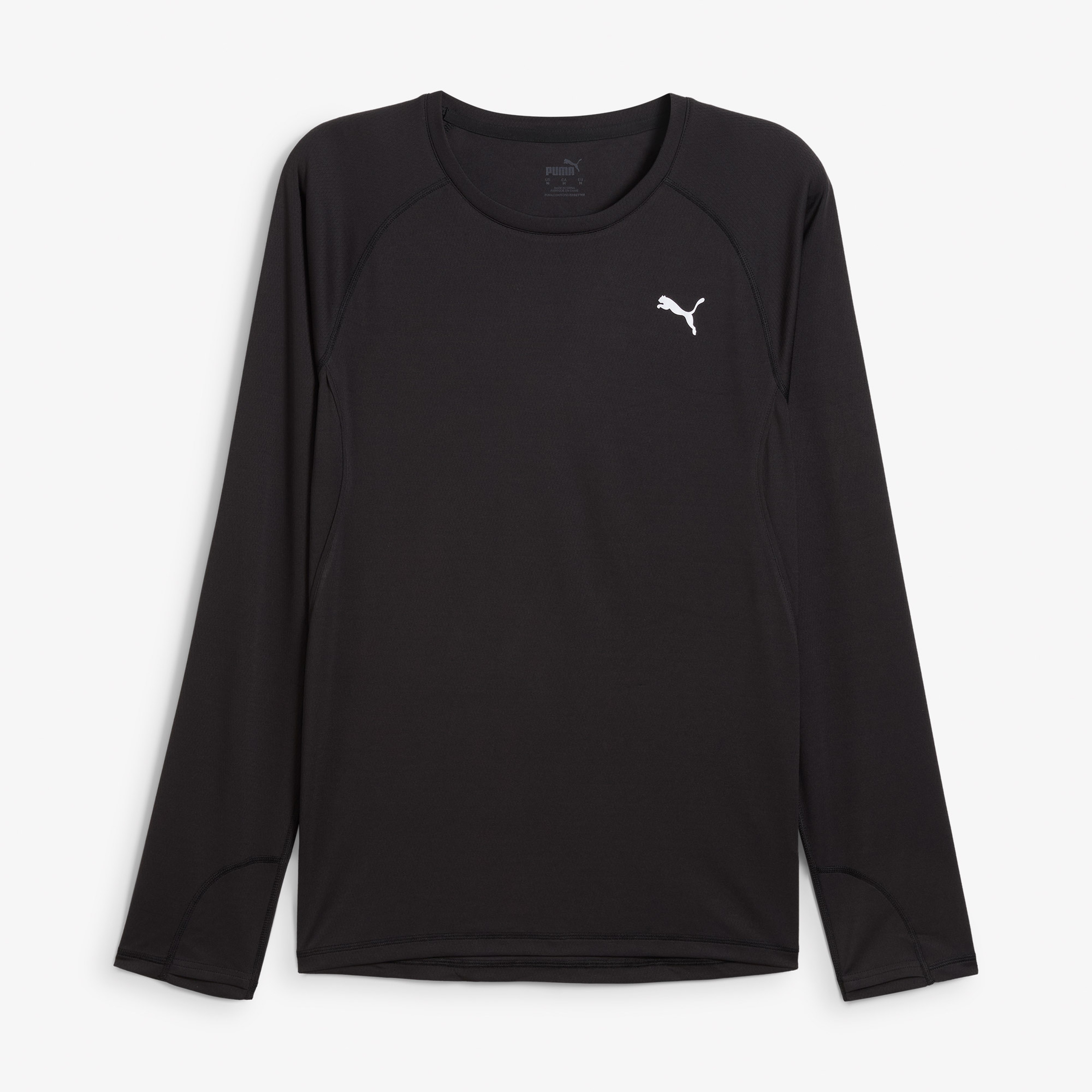 Puma Run Velocity Ls (Poly) Erkek Siyah T-Shirt