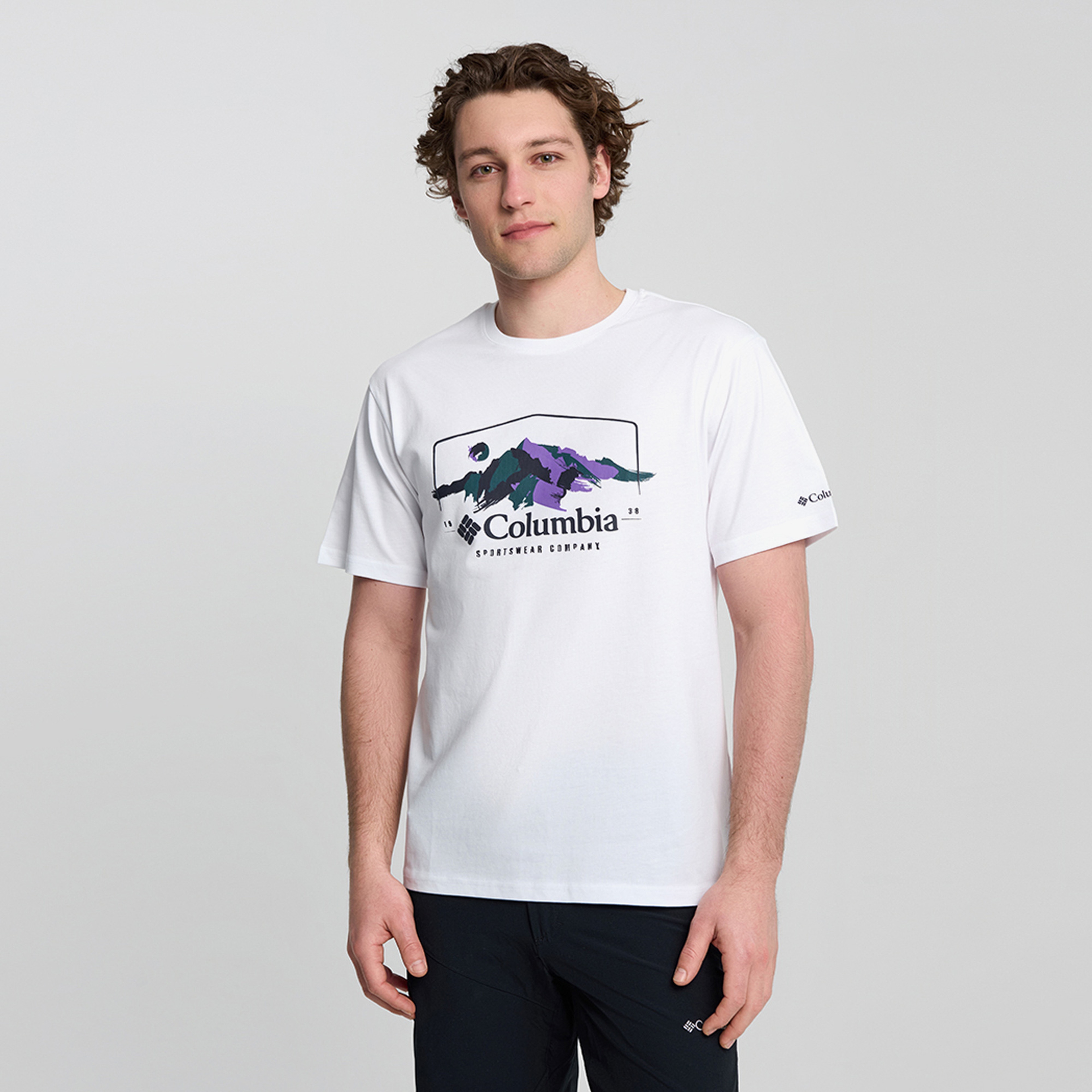 Columbia Csc M Brush With Nature Erkek Beyaz T-Shirt