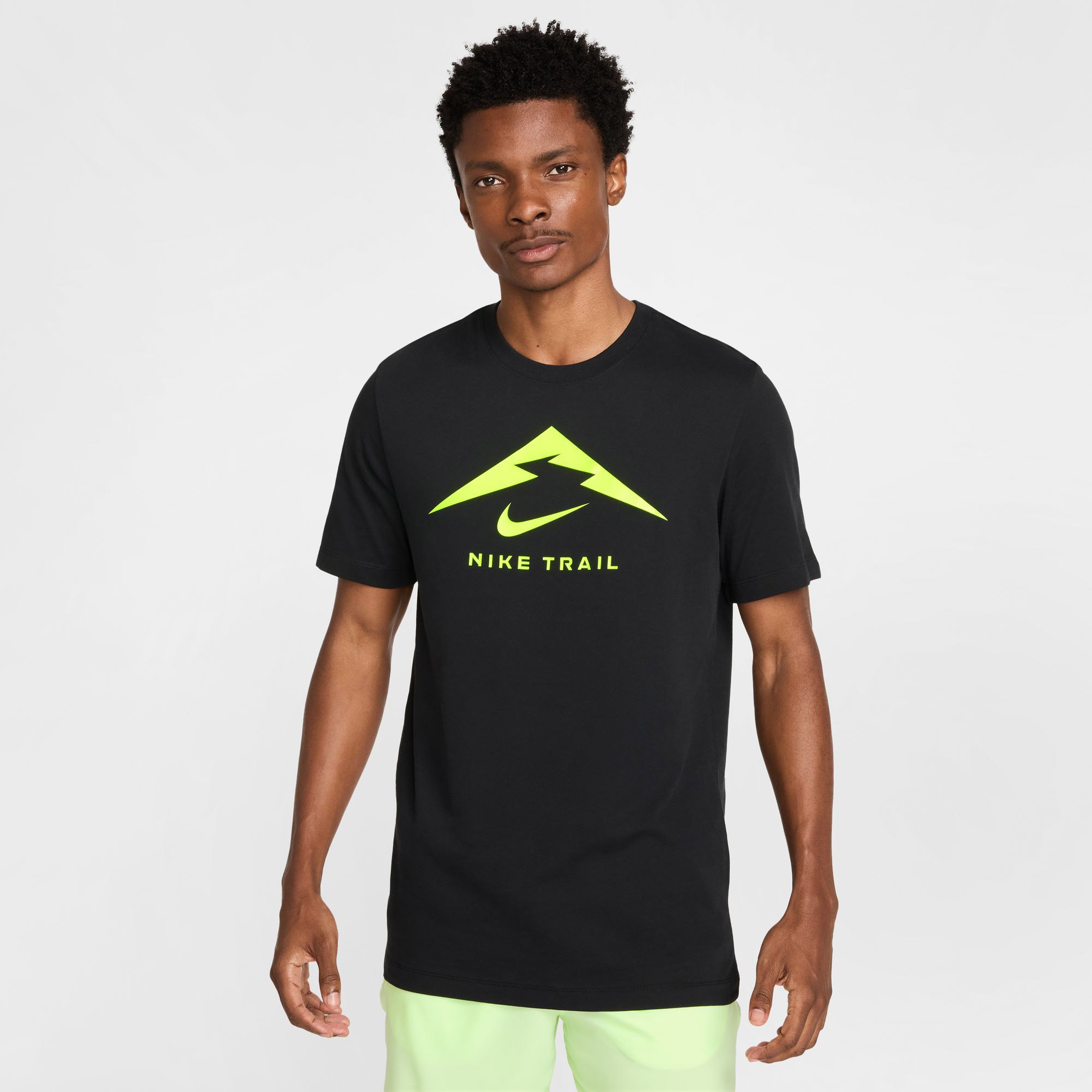 Nike Dri-Fit Erkek Siyah Koşu T-Shirt