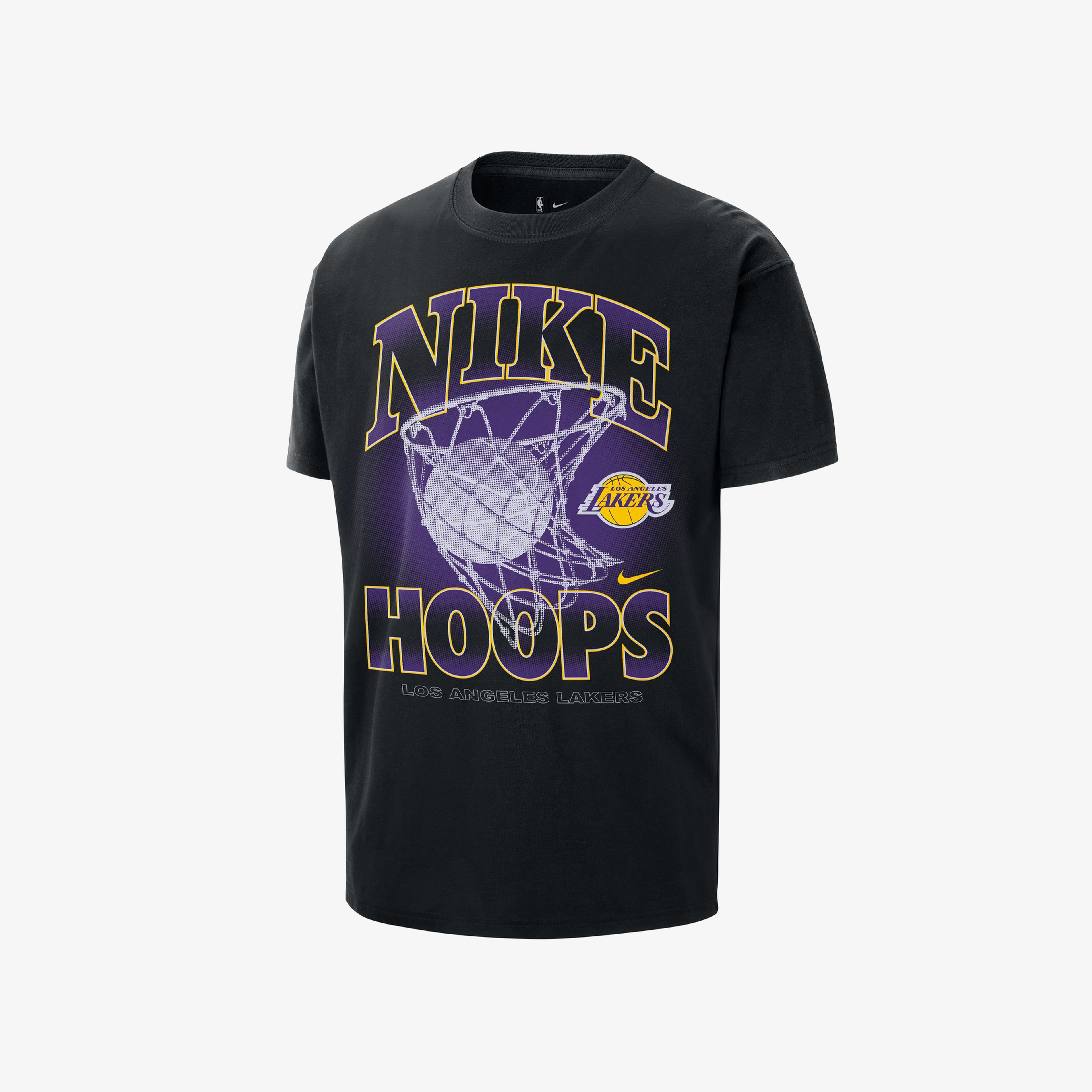 Nike Los Angeles Lakers Courtside Erkek Siyah T-Shirt