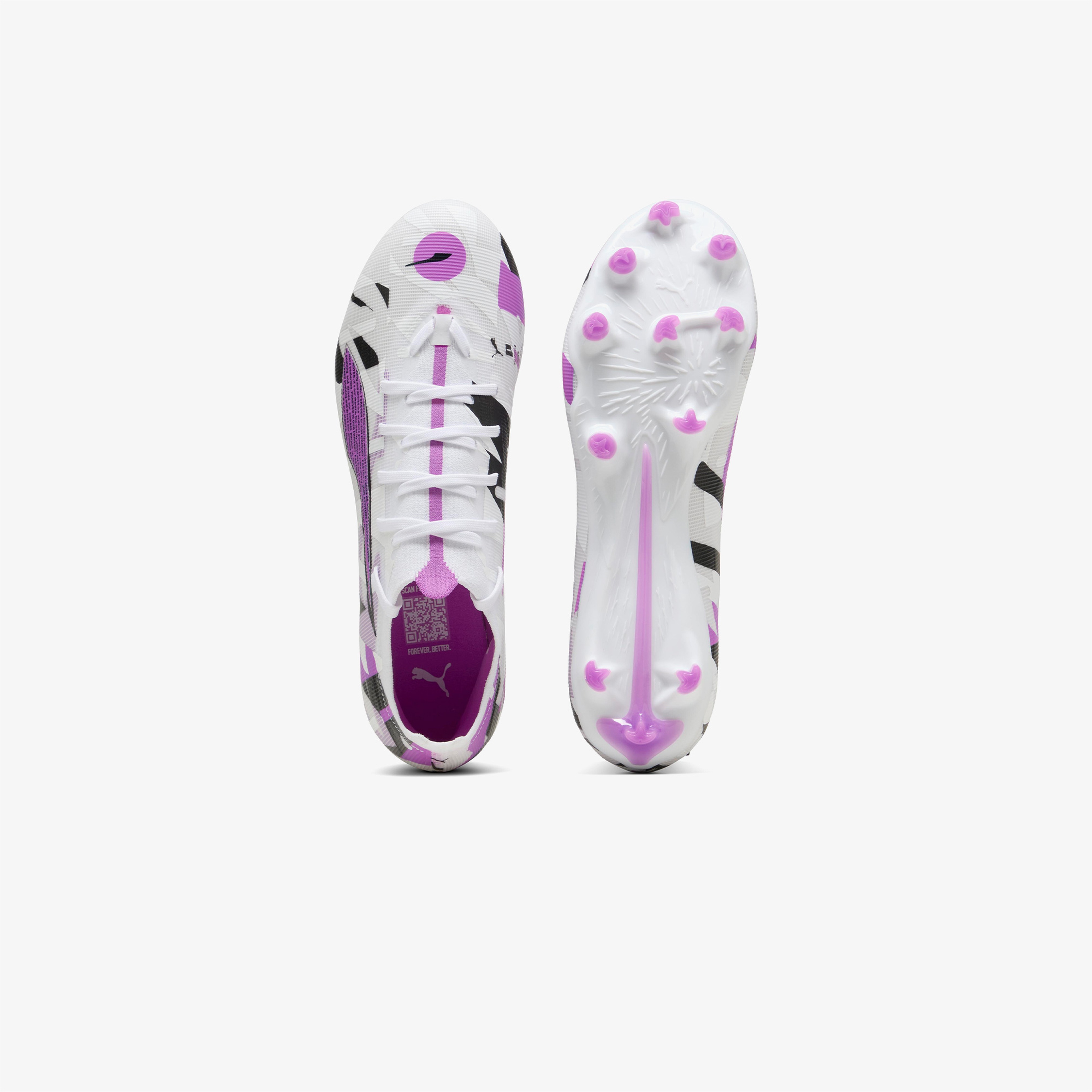 Puma Ultra 5 Match Forever Fg/Ag Erkek Beyaz Çim Saha Kramponu