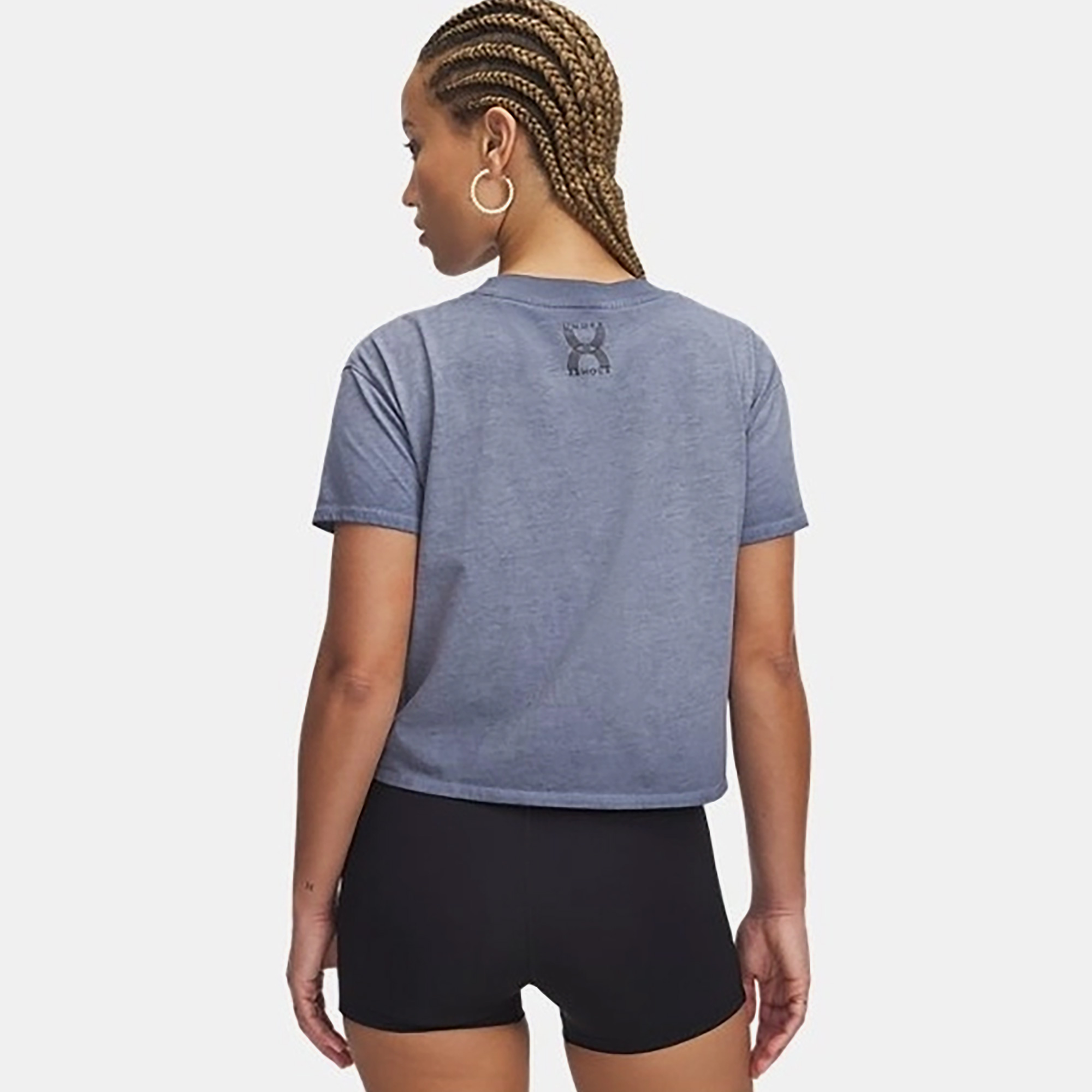 Under Armour Run 96 Graphic Kadın Mavi T-Shirt
