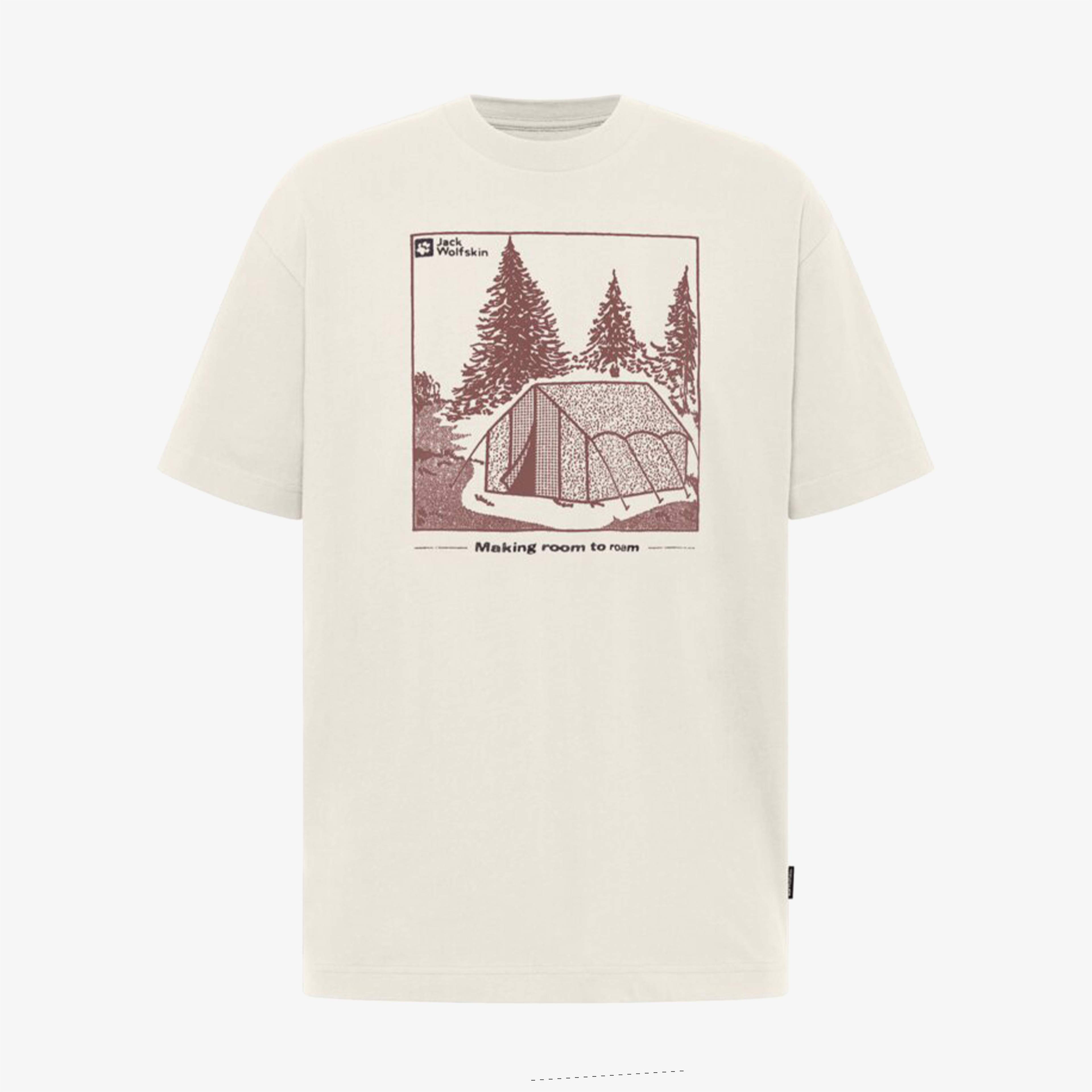 Jack Wolfskin Freeroamer  Erkek Beyaz T-Shirt