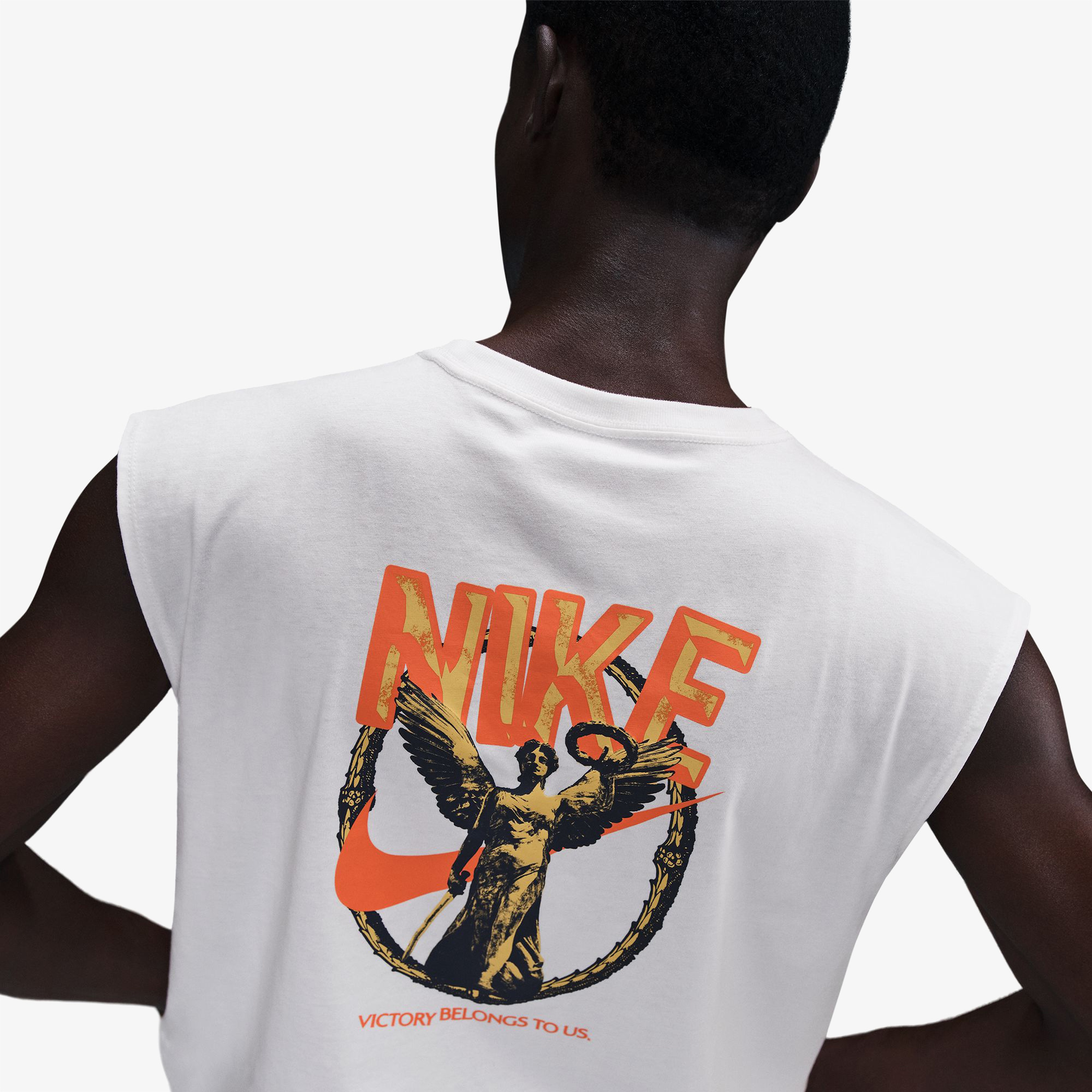 Nike Sleeveless Erkek Beyaz Antrenman Atleti