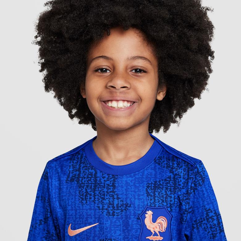 Nike Fff Academy Pro Çocuk Mavi T-Shirt