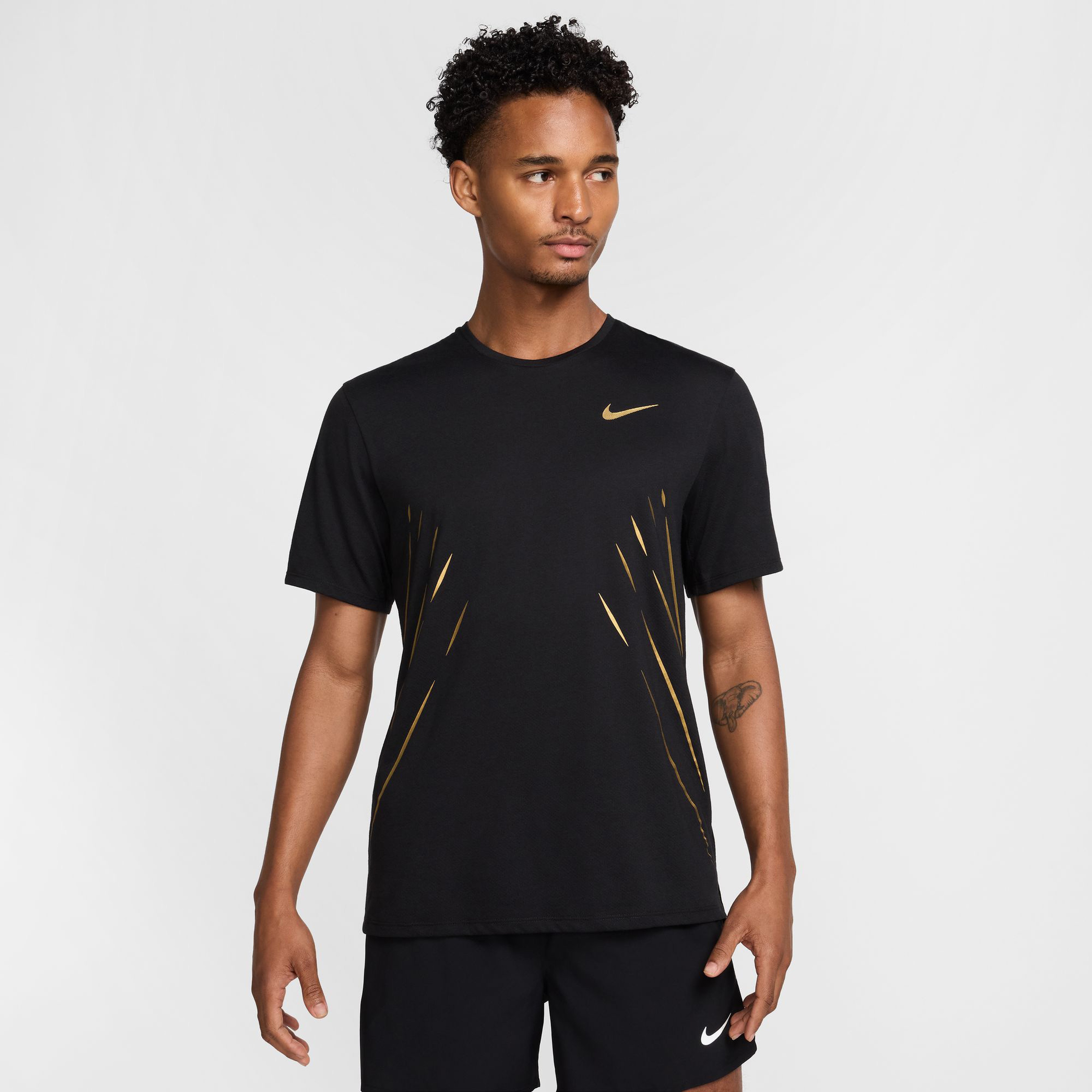 Nike X Jakob Erkek Siyah Koşu T-Shirt