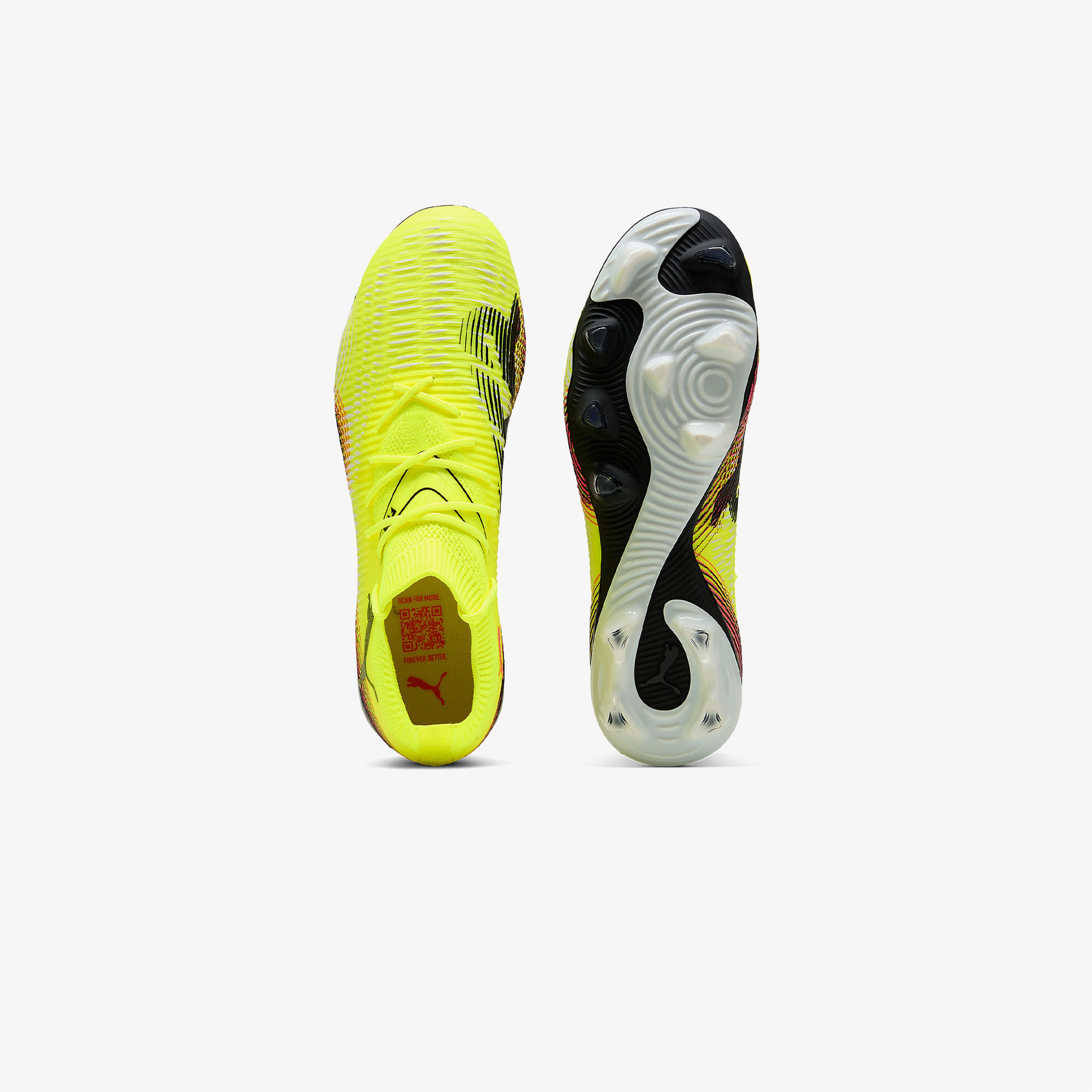 Puma Future 8 Match Fg/Ag Erkek Sarı Çim Saha Kramponu