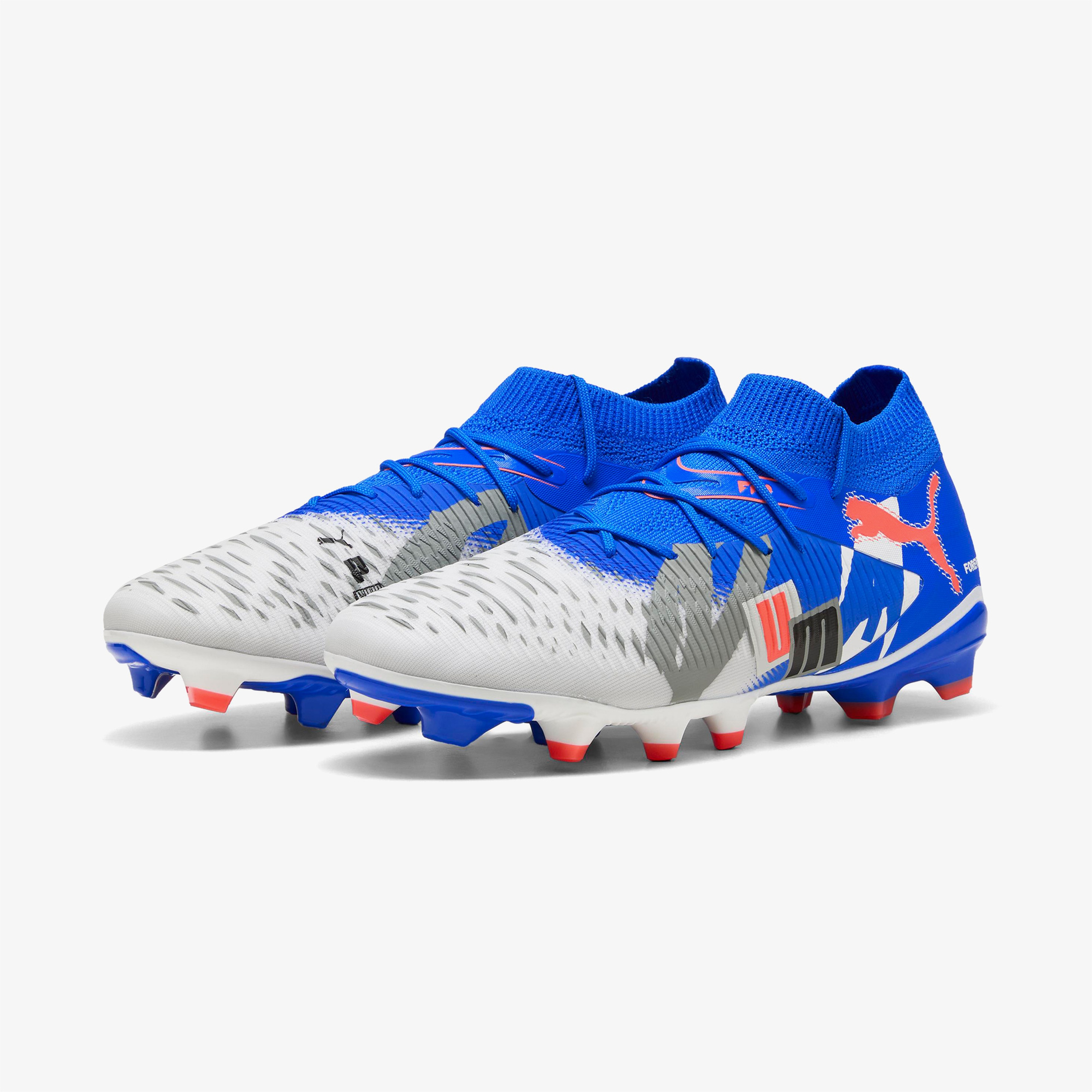 Puma Future 8 Match Forever Fg/Ag Erkek Beyaz Çim Saha Kramponu