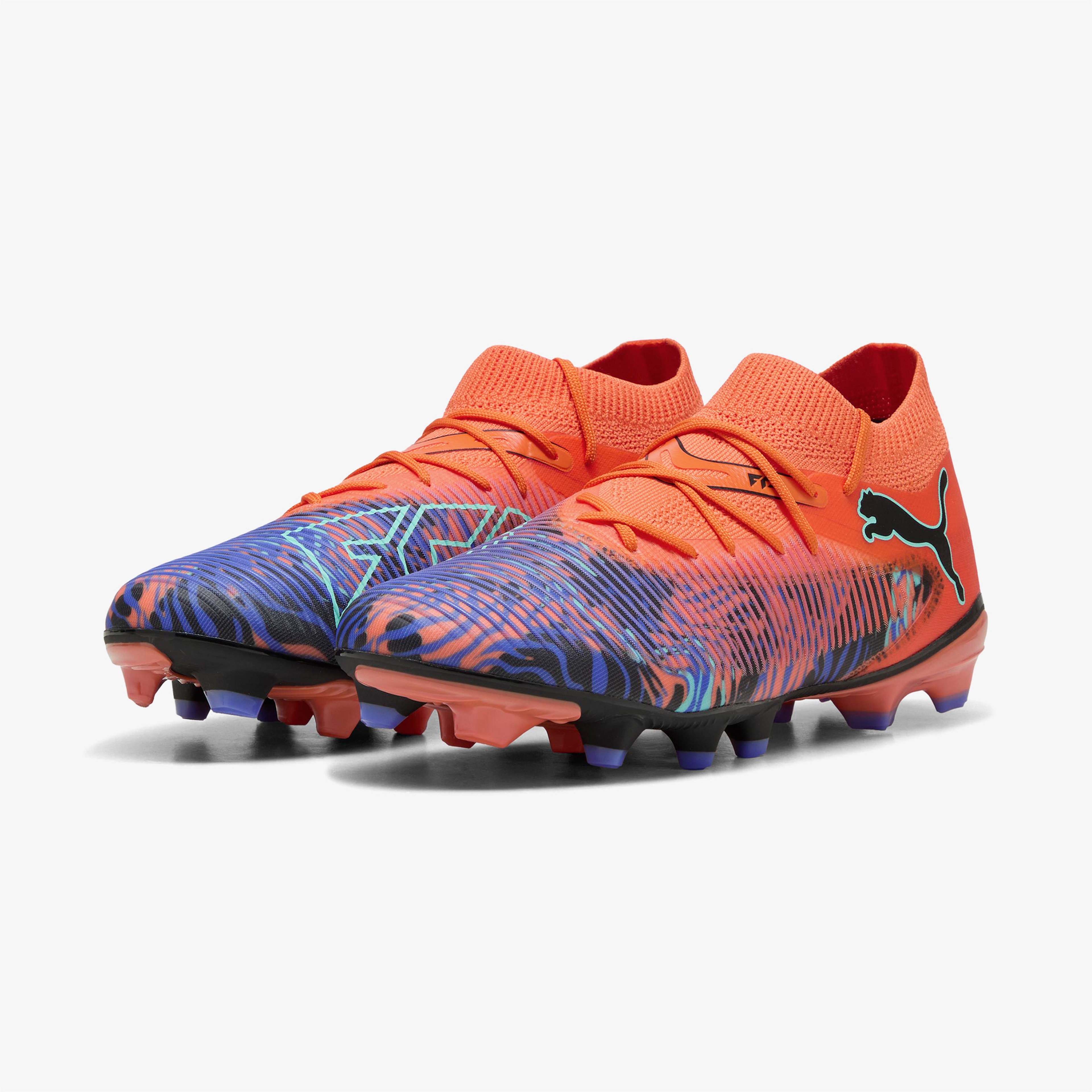 Puma Future 8 Match Crea Fg/Ag Erkek Turuncu Çim Saha Kramponu
