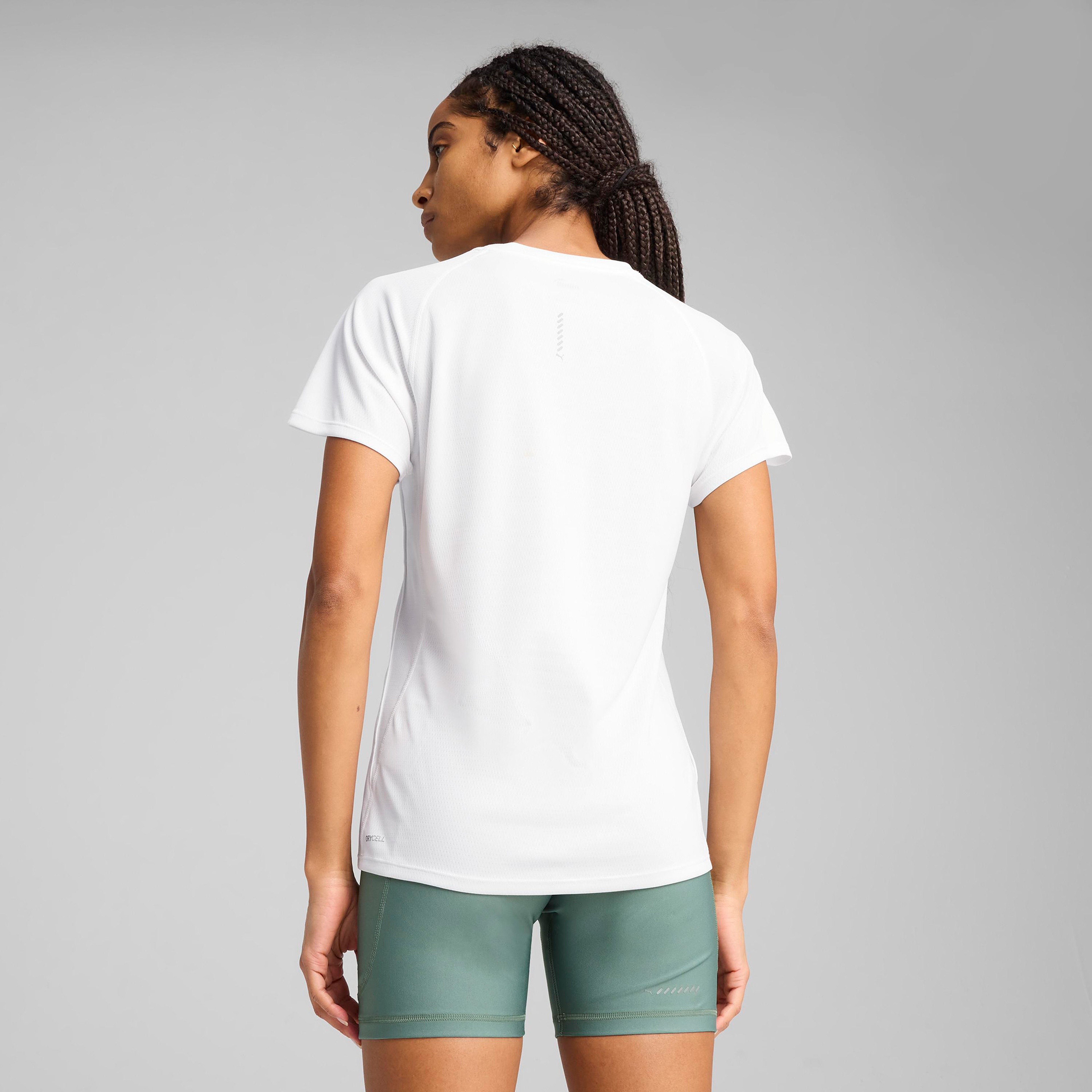 Puma Run Velocity (Poly) Kadın Beyaz T-Shirt