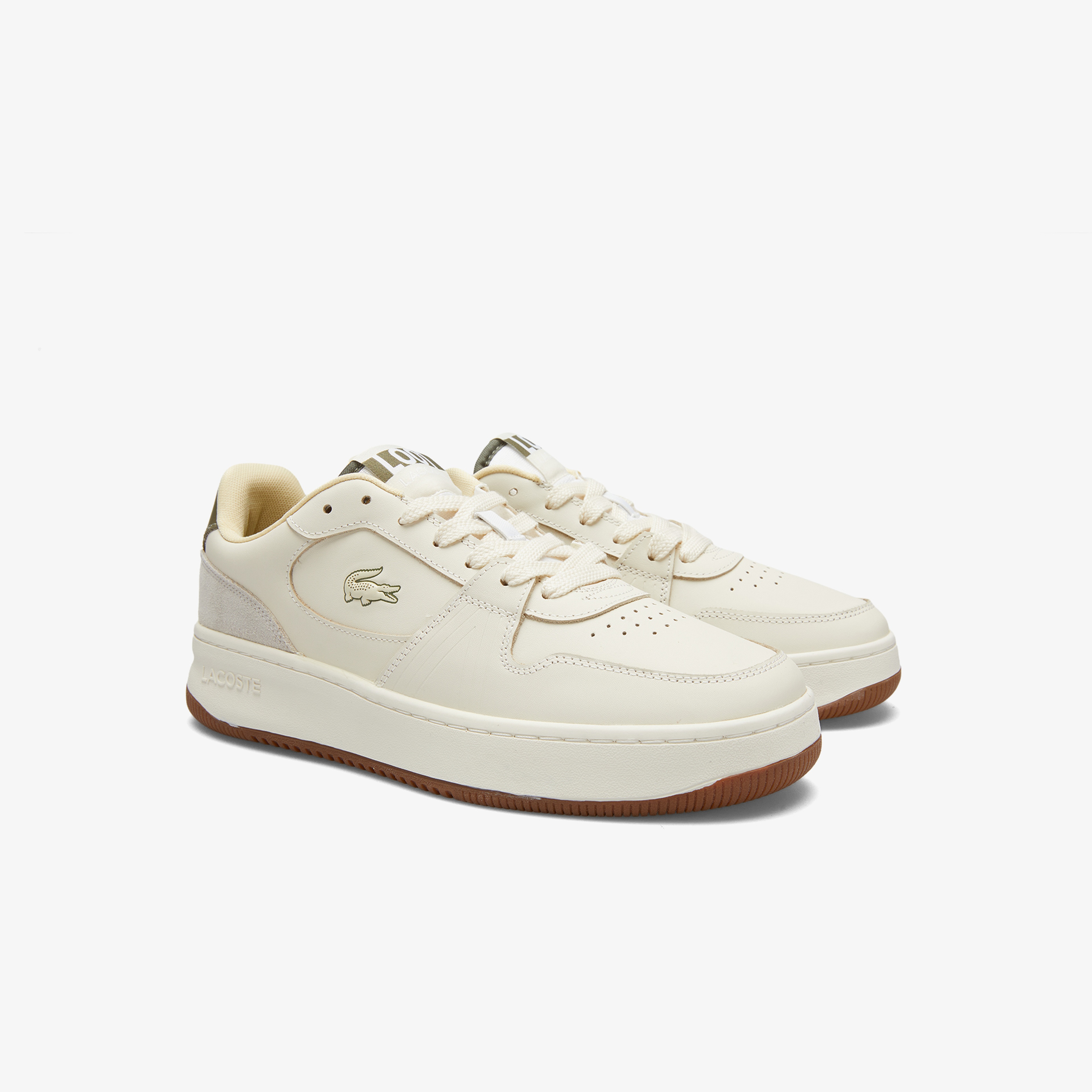 Lacoste L001 Set Erkek Krem Sneaker