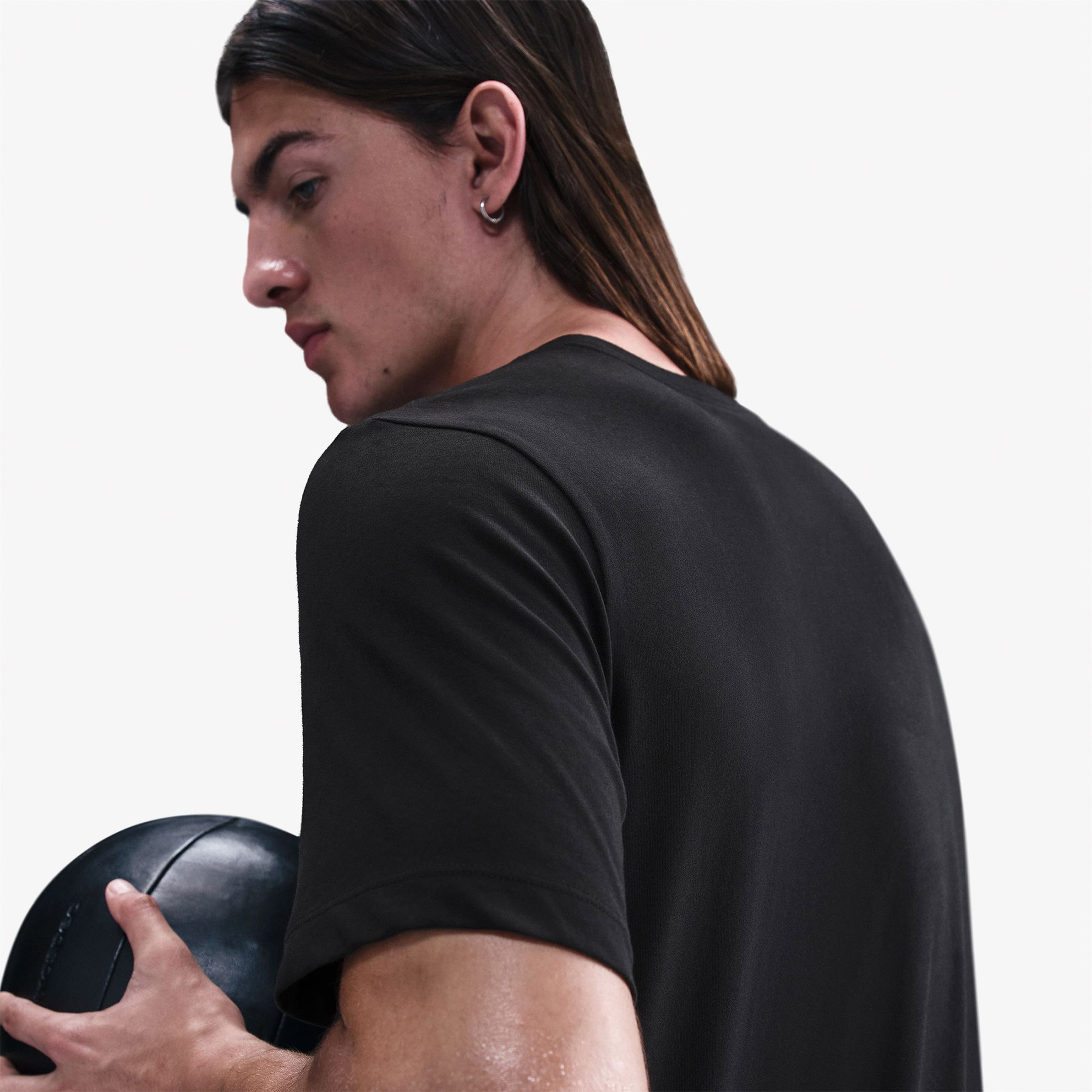 Nike Pro Dri-FIT Erkek Siyah Antrenman T-Shirt