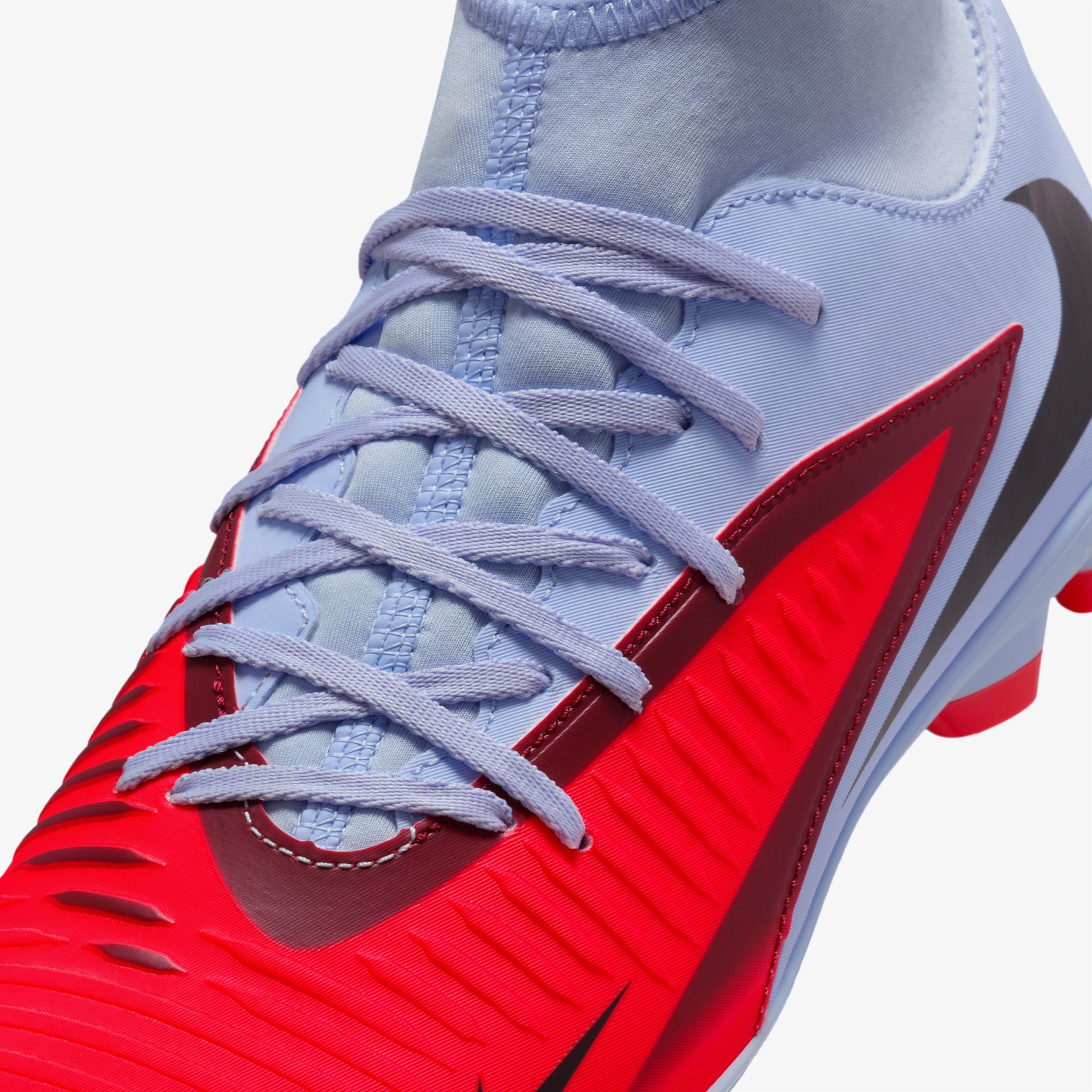 Nike Phantom 6 High Club Fg-Mg Erkek Mavi Çim Saha Kramponu