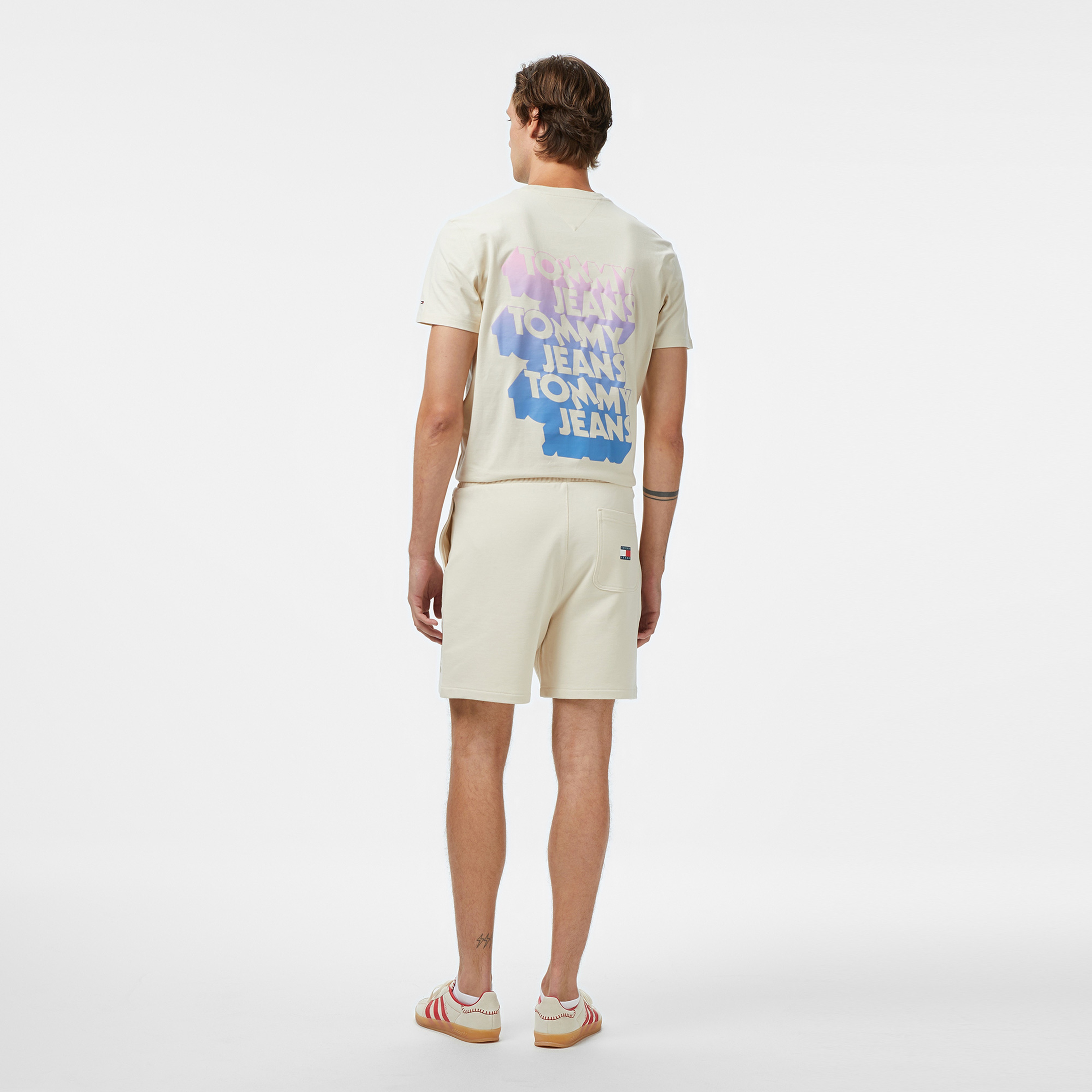 Tommy Jeans Stack Logo Erkek Bej Şort