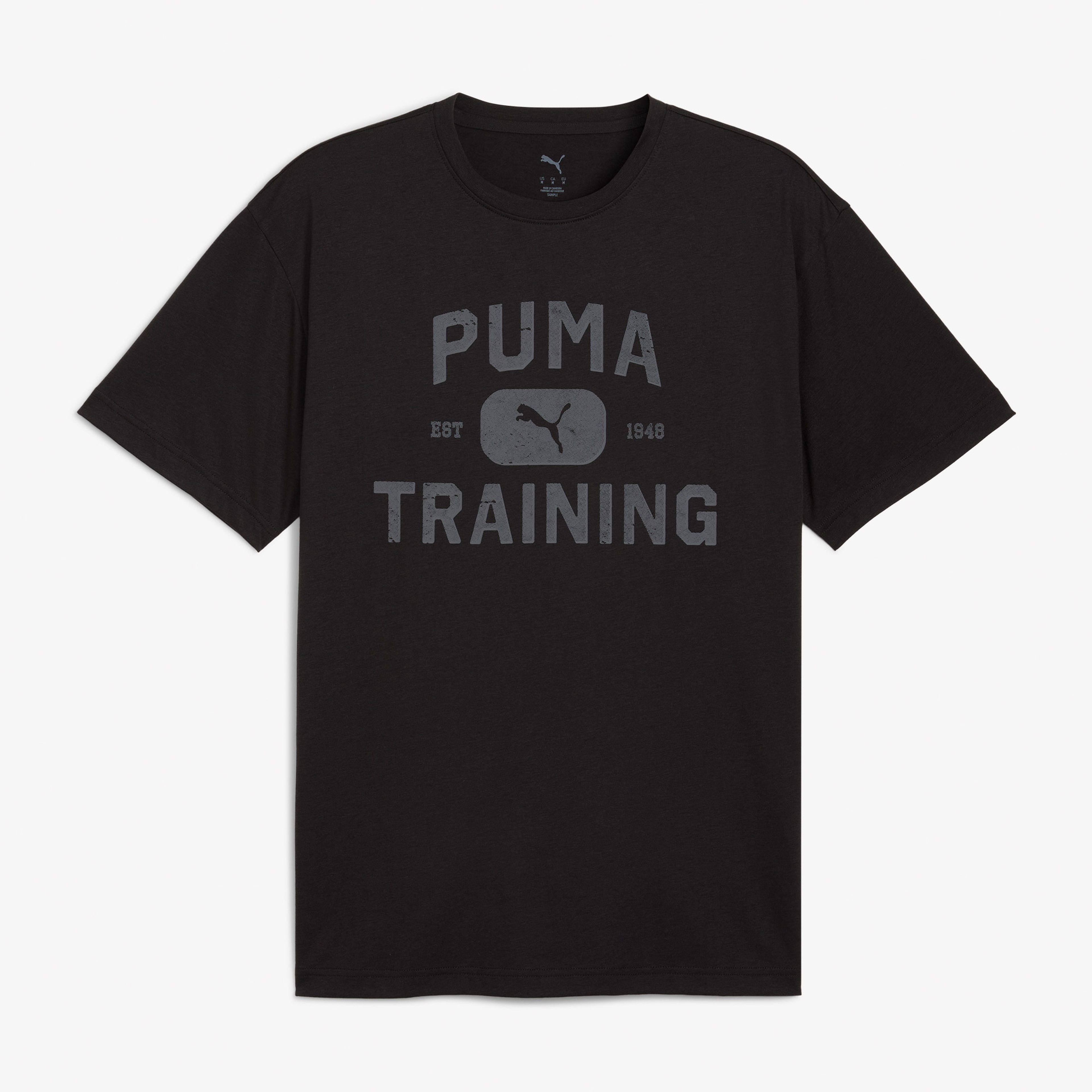 Puma Graphics Train Logo Rlxd T Erkek Siyah Antrenman T-Shirt
