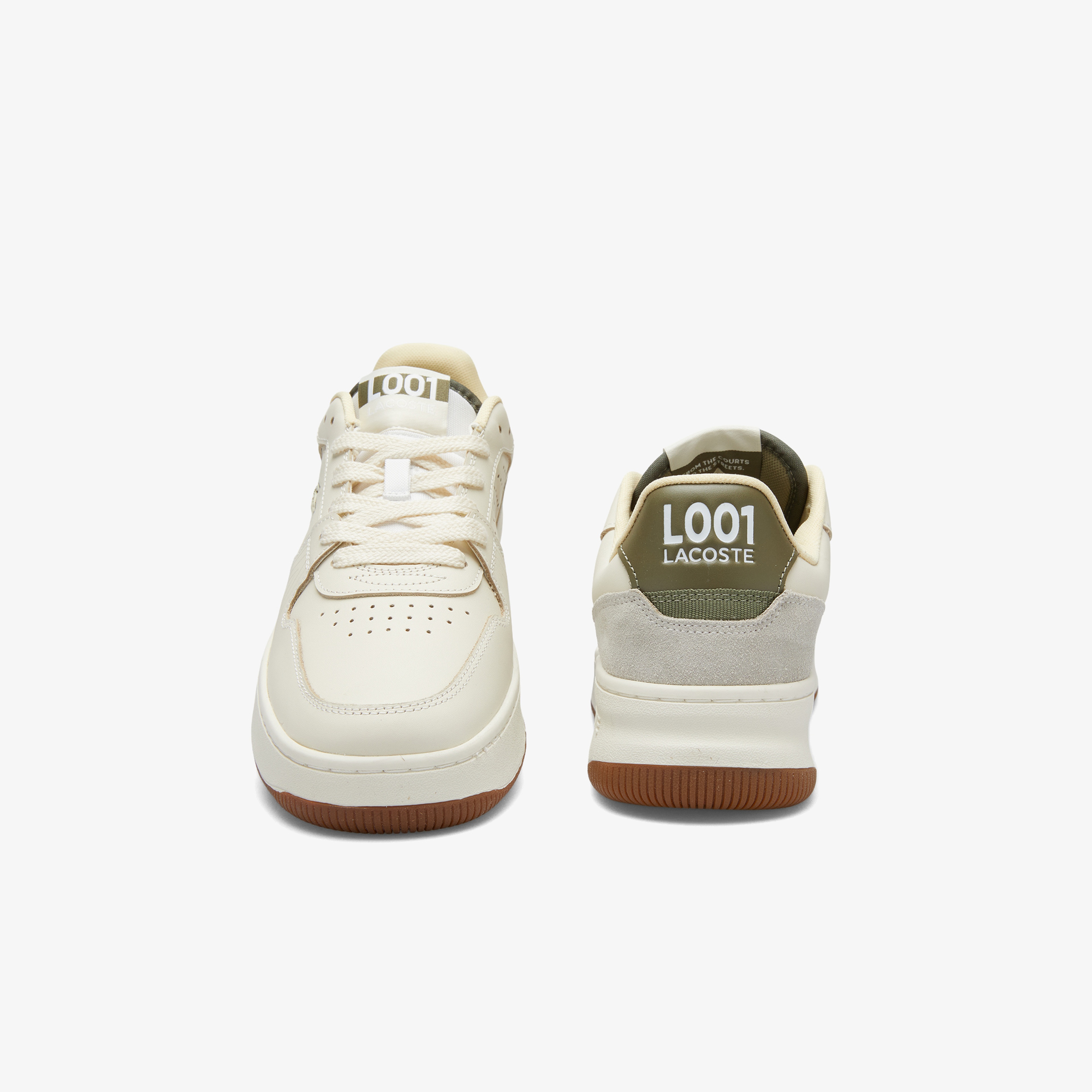 Lacoste L001 Set Erkek Krem Sneaker