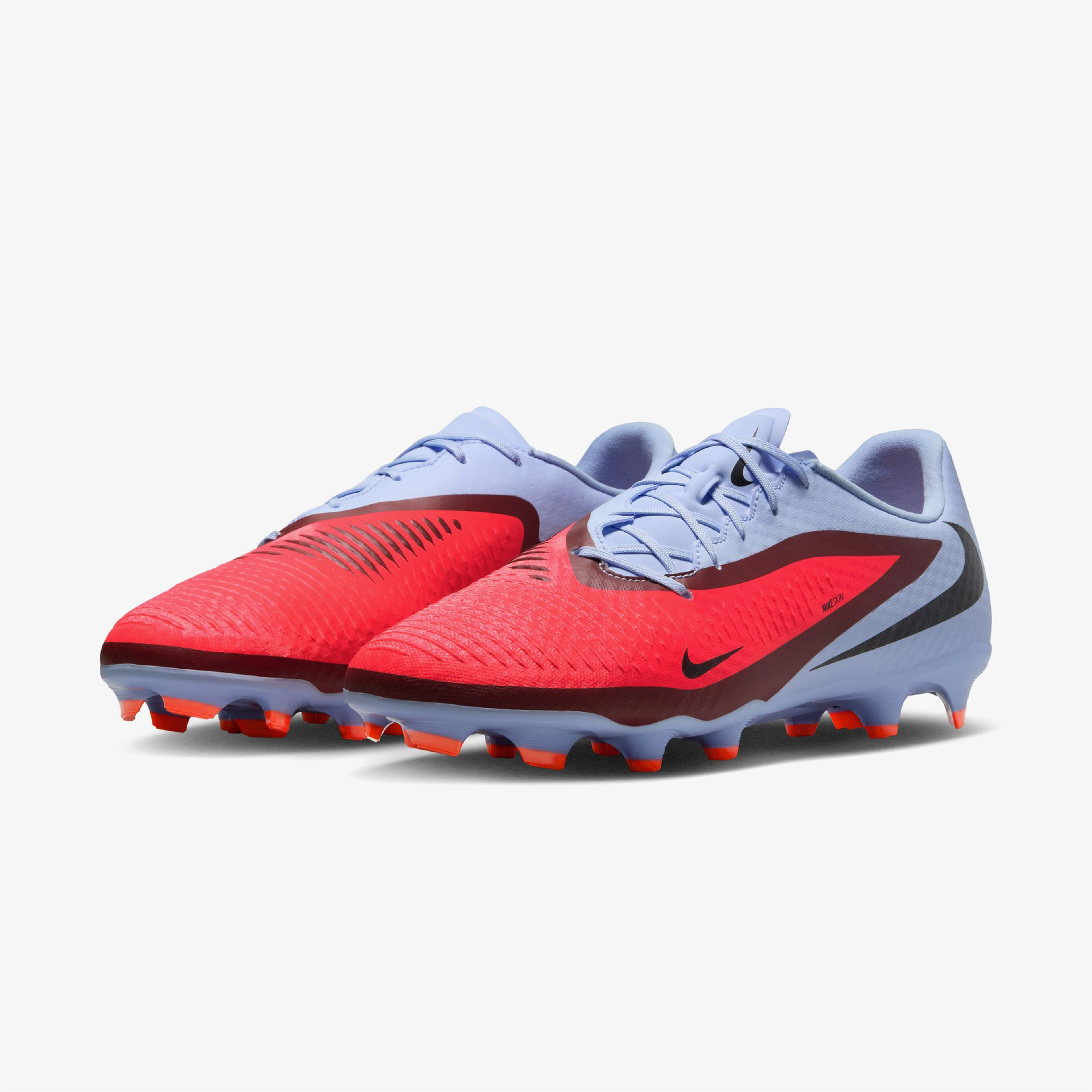 Nike Phantom 6 Low Academy Erkek Mavi Çim Saha Kramponu