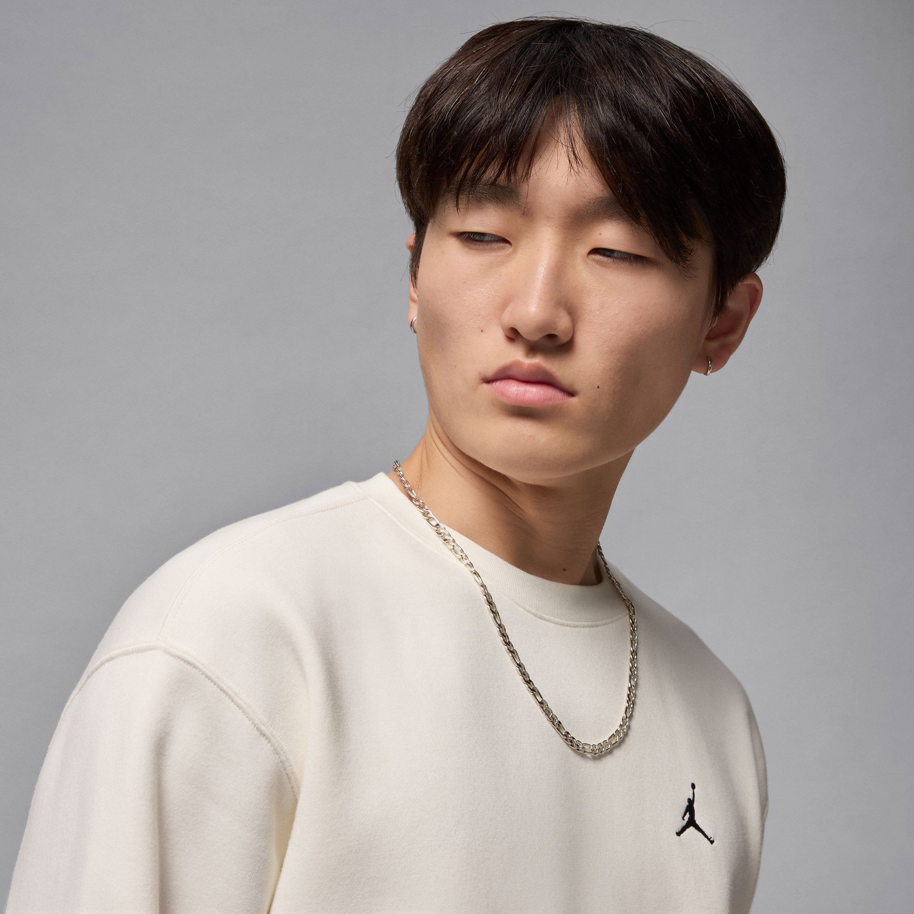 Jordan Brooklyn Fleece Erkek Krem Sweatshirt