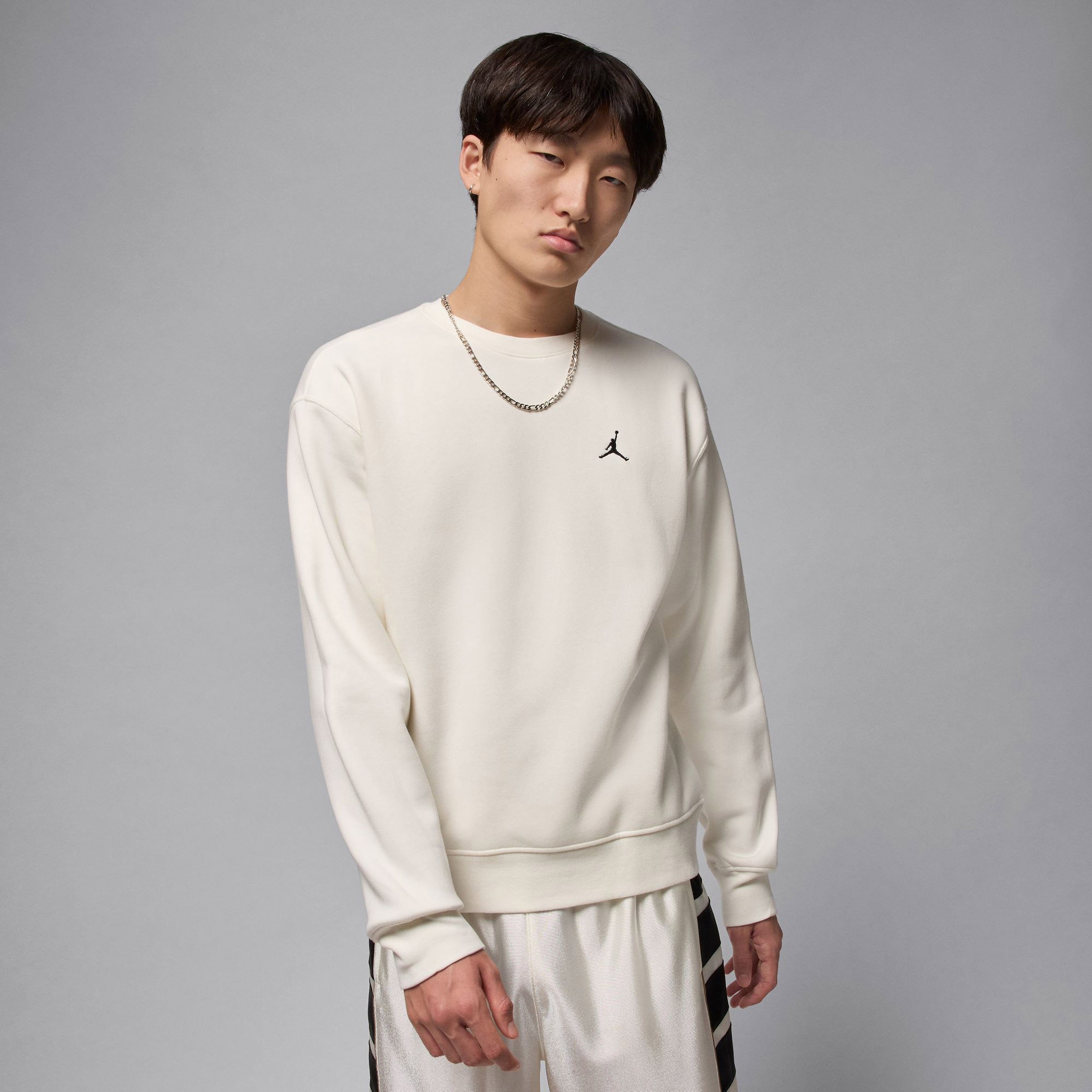 Jordan Brooklyn Fleece Erkek Krem Sweatshirt