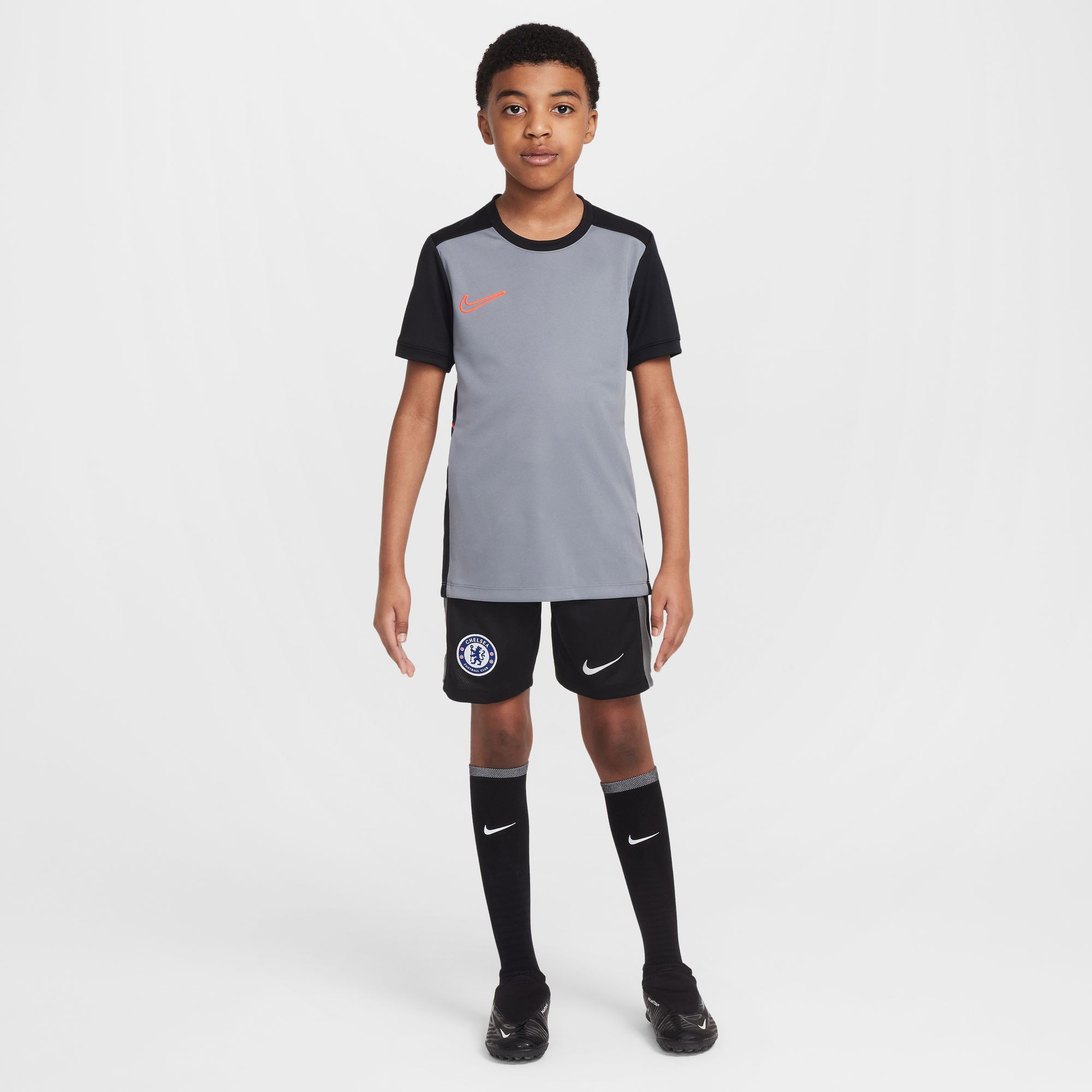 Nike Academy Çocuk Gri Futbol T-Shirt