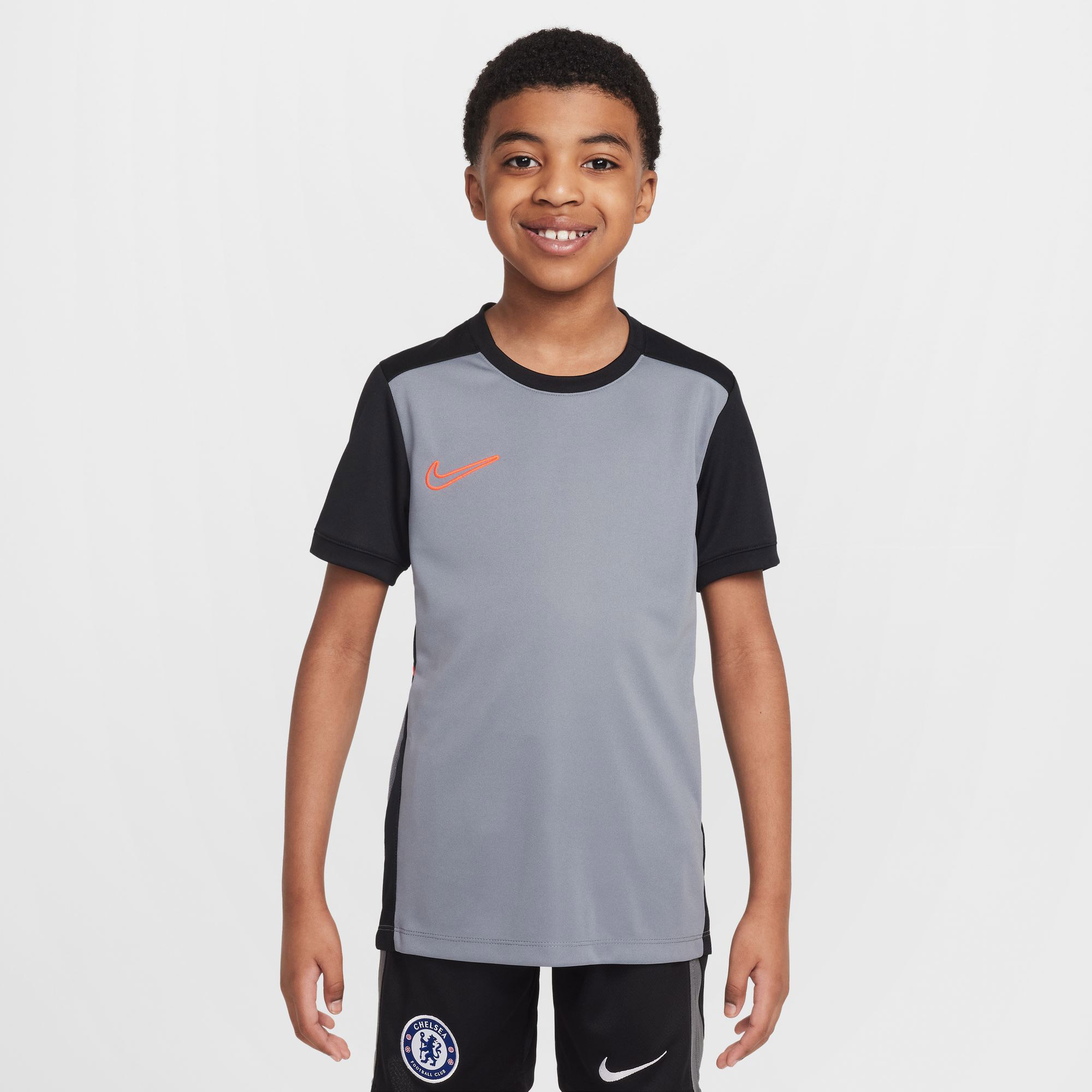 Nike Academy Çocuk Gri Futbol T-Shirt