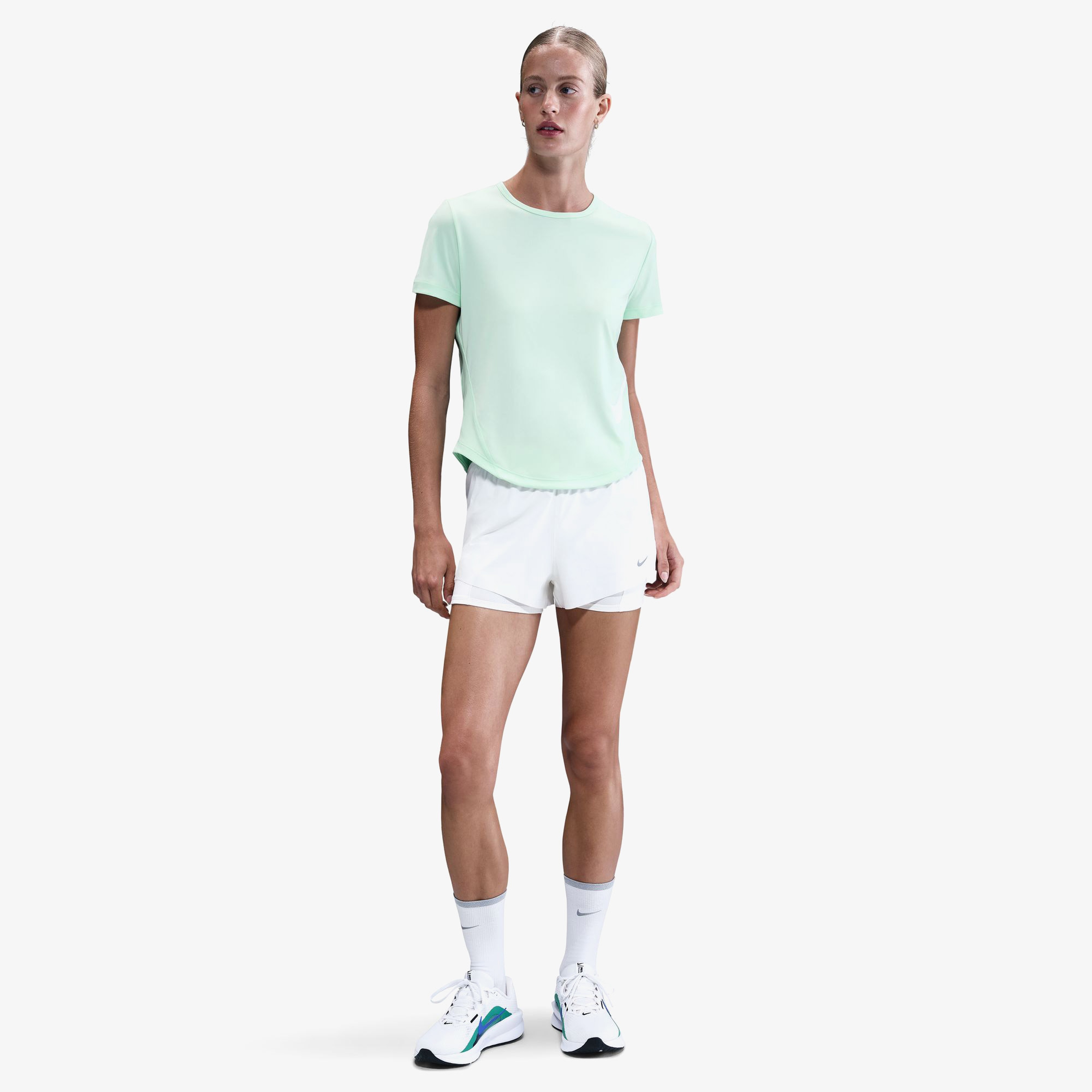 Nike Tempo Swoosh Run Kadın Yeşil Koşu T-Shirt