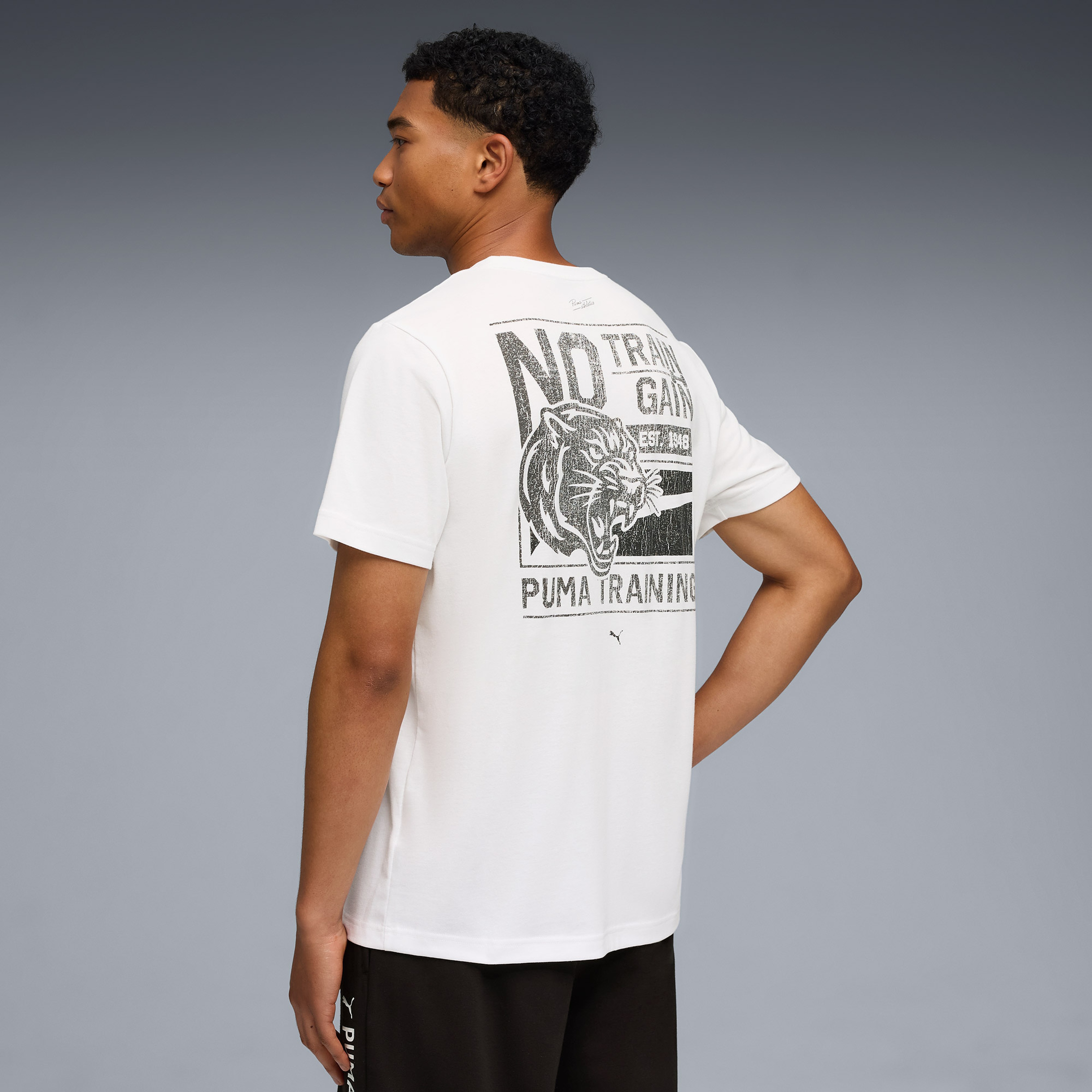 Puma Graphic illustrated Erkek Beyaz Antrenman T-Shirt