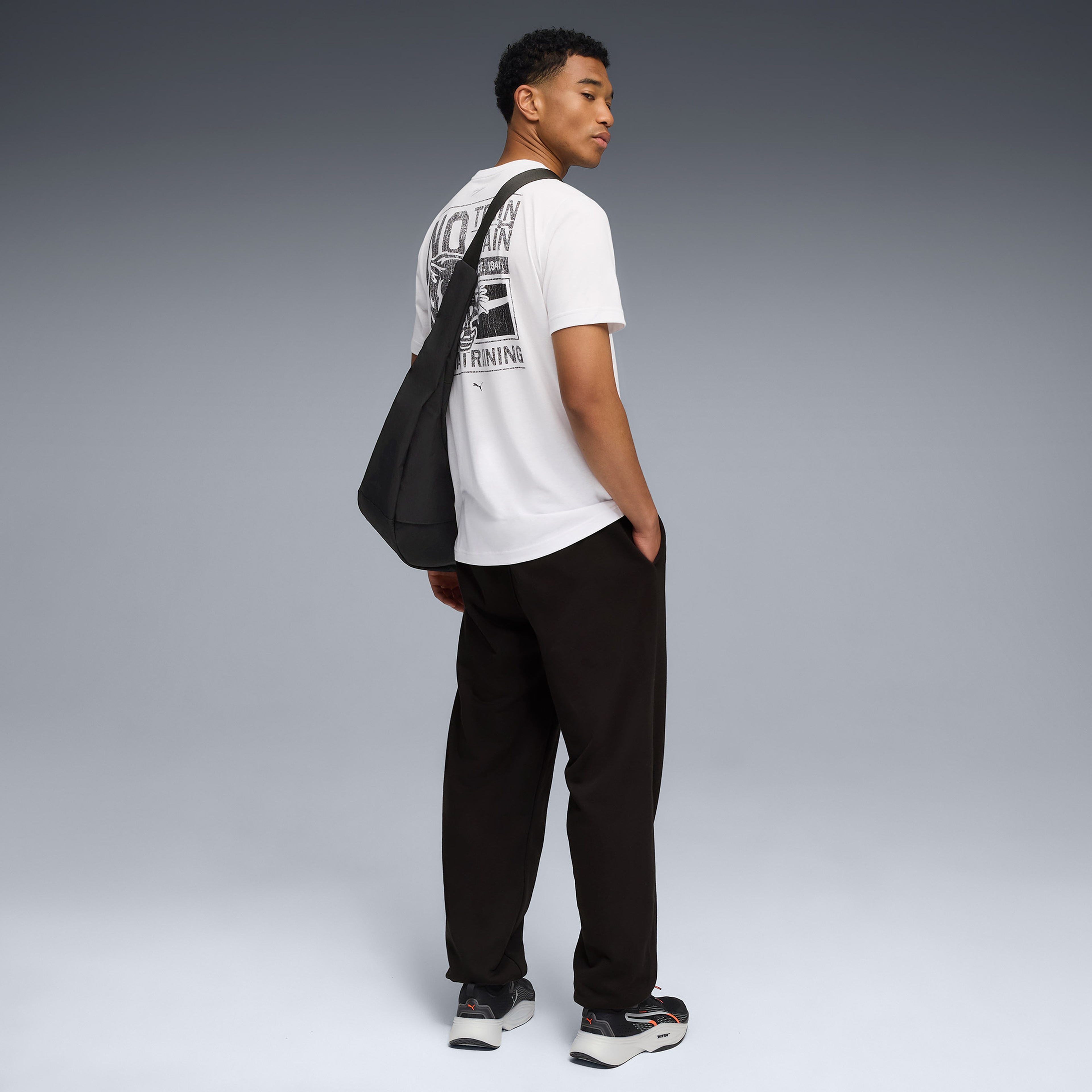 Puma Graphic illustrated Erkek Beyaz Antrenman T-Shirt
