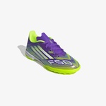 adidas F50 League Çocuk Mor Halı Saha Kramponu