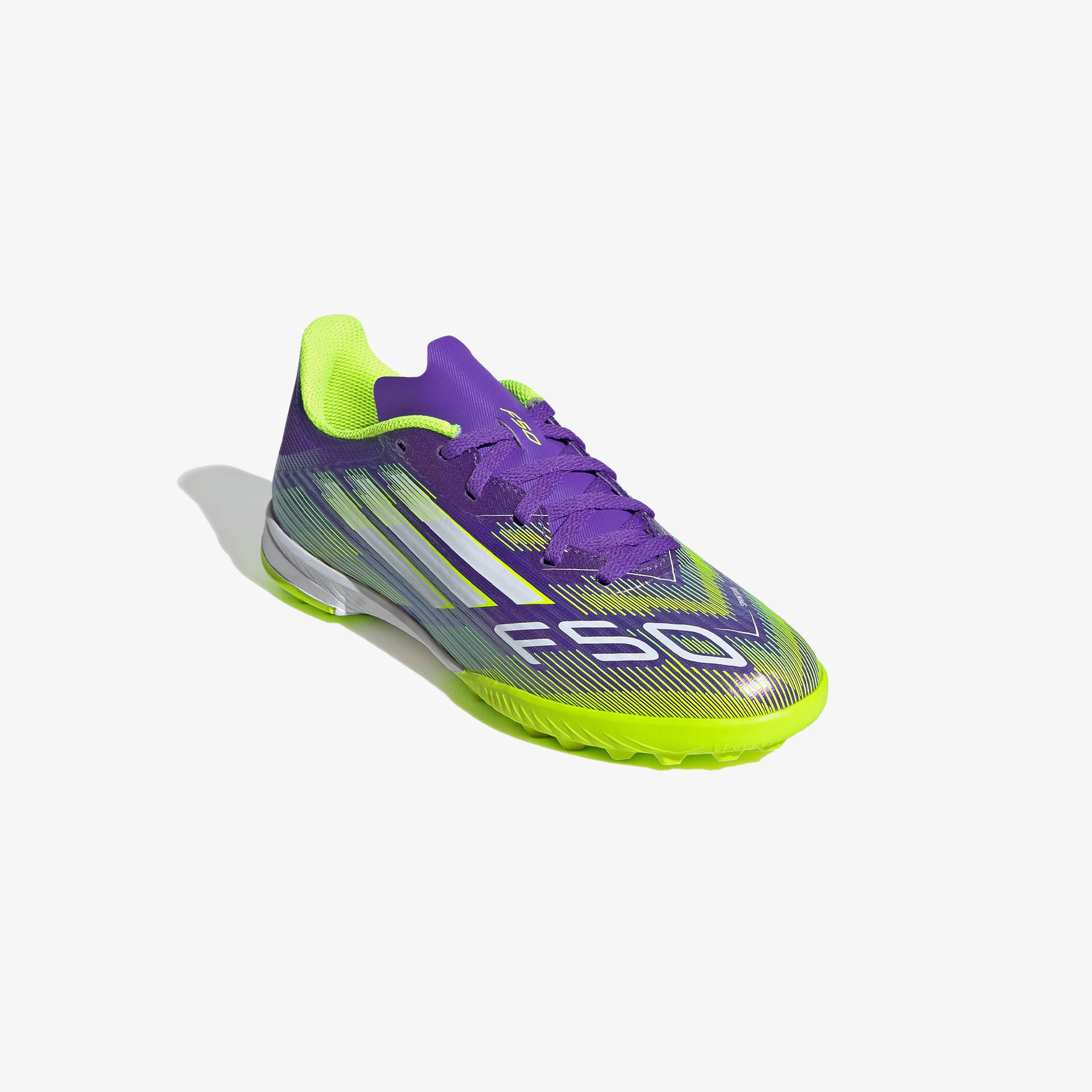 adidas F50 League Çocuk Mor Halı Saha Kramponu