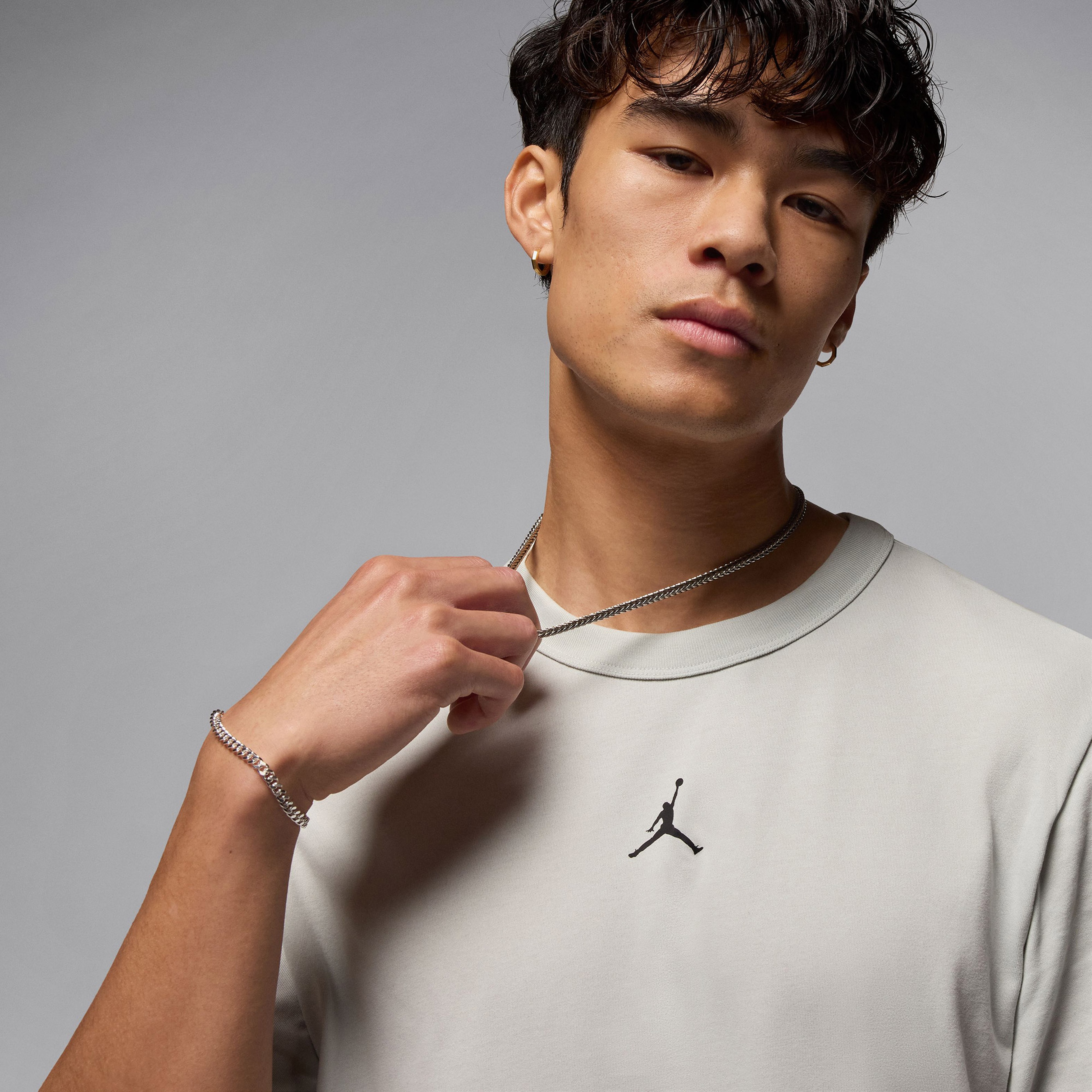 Jordan Sport Dri-Fit Erkek Gri T-Shirt