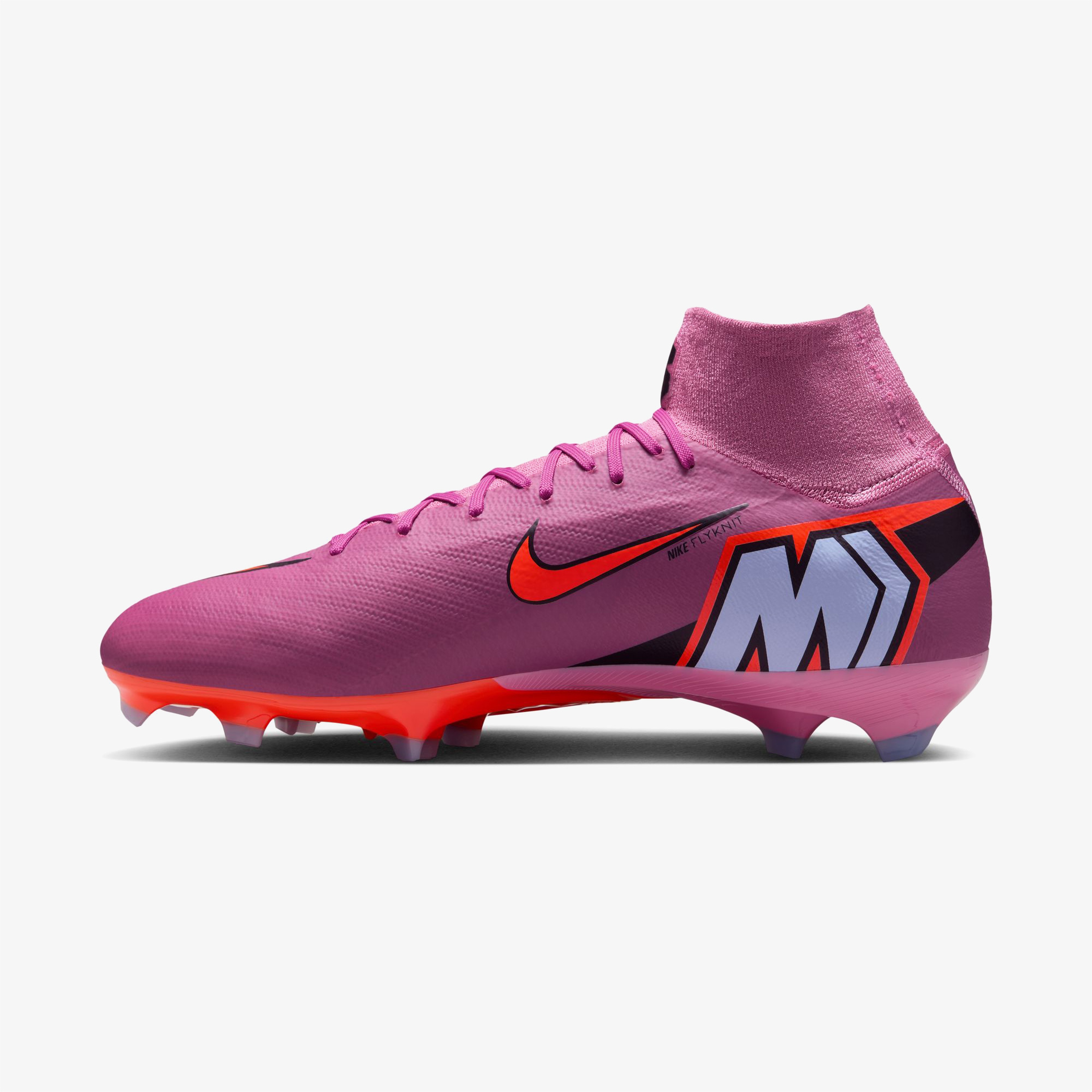 Nike Mercurial Superfly 10 Pro Erkek Pembe Çim Saha Kramponu