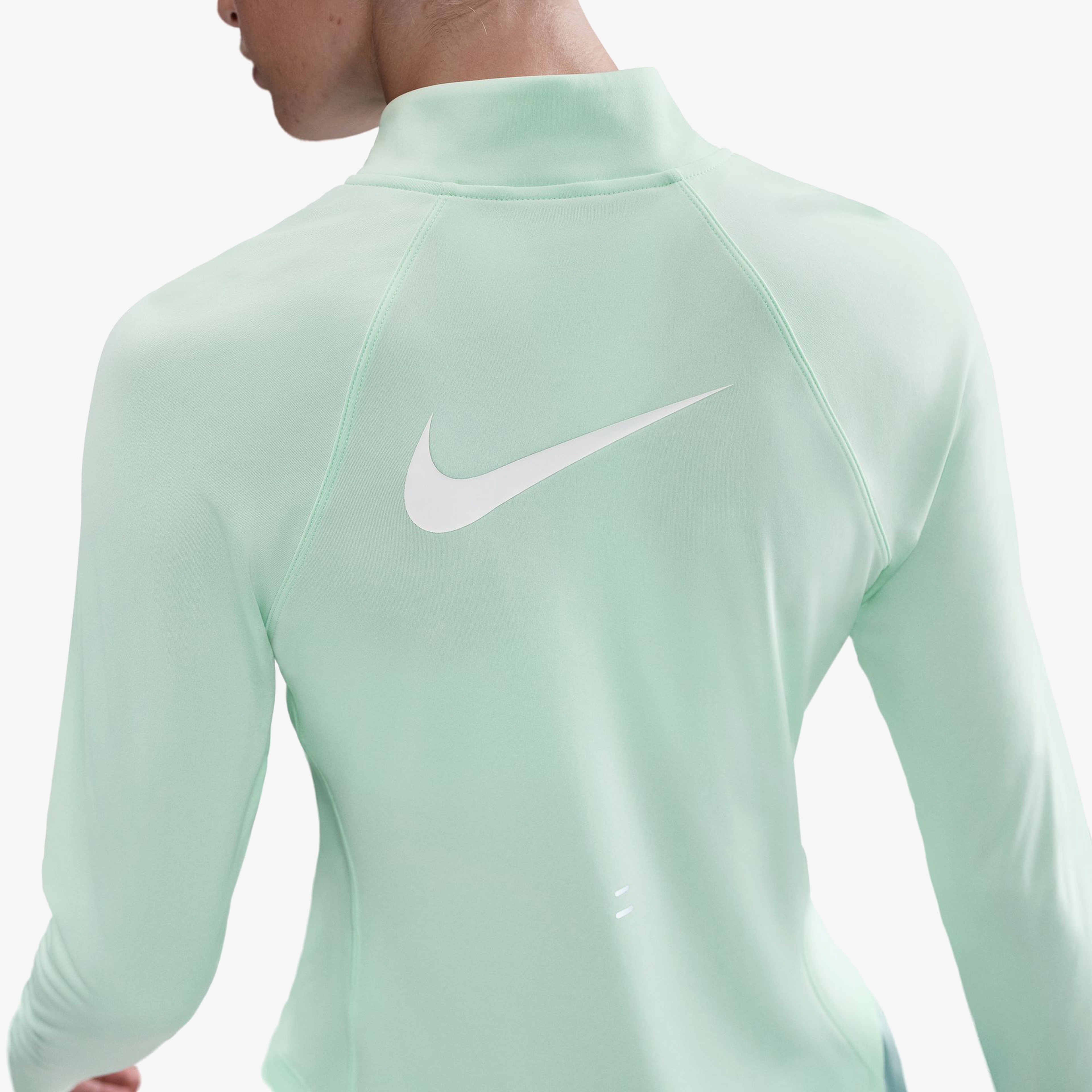 Nike Tempo Swoosh Run Kadın Yeşil Koşu Sweatshirt