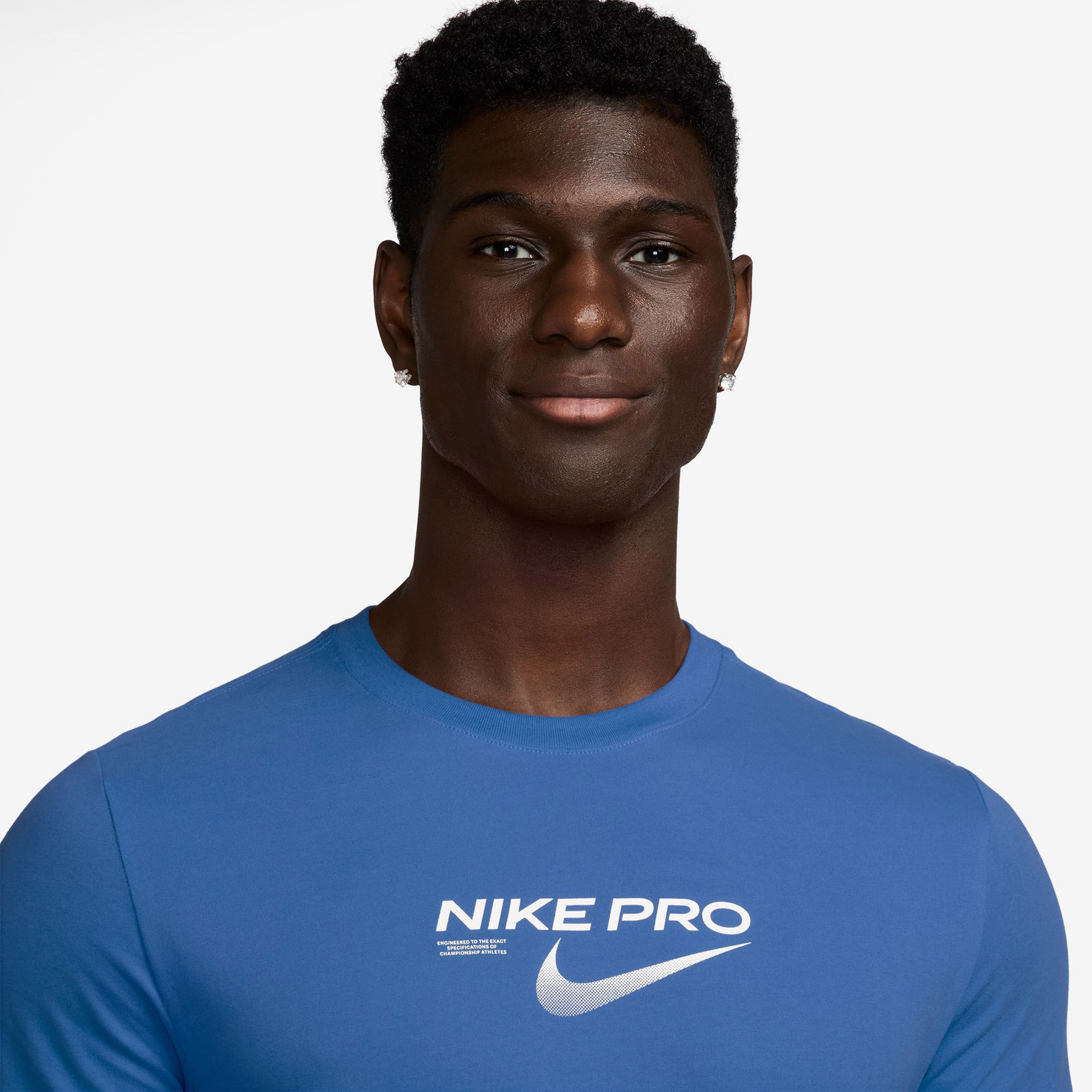 Nike Pro Dri-FIT Erkek Lacivert Antrenman T-Shirt