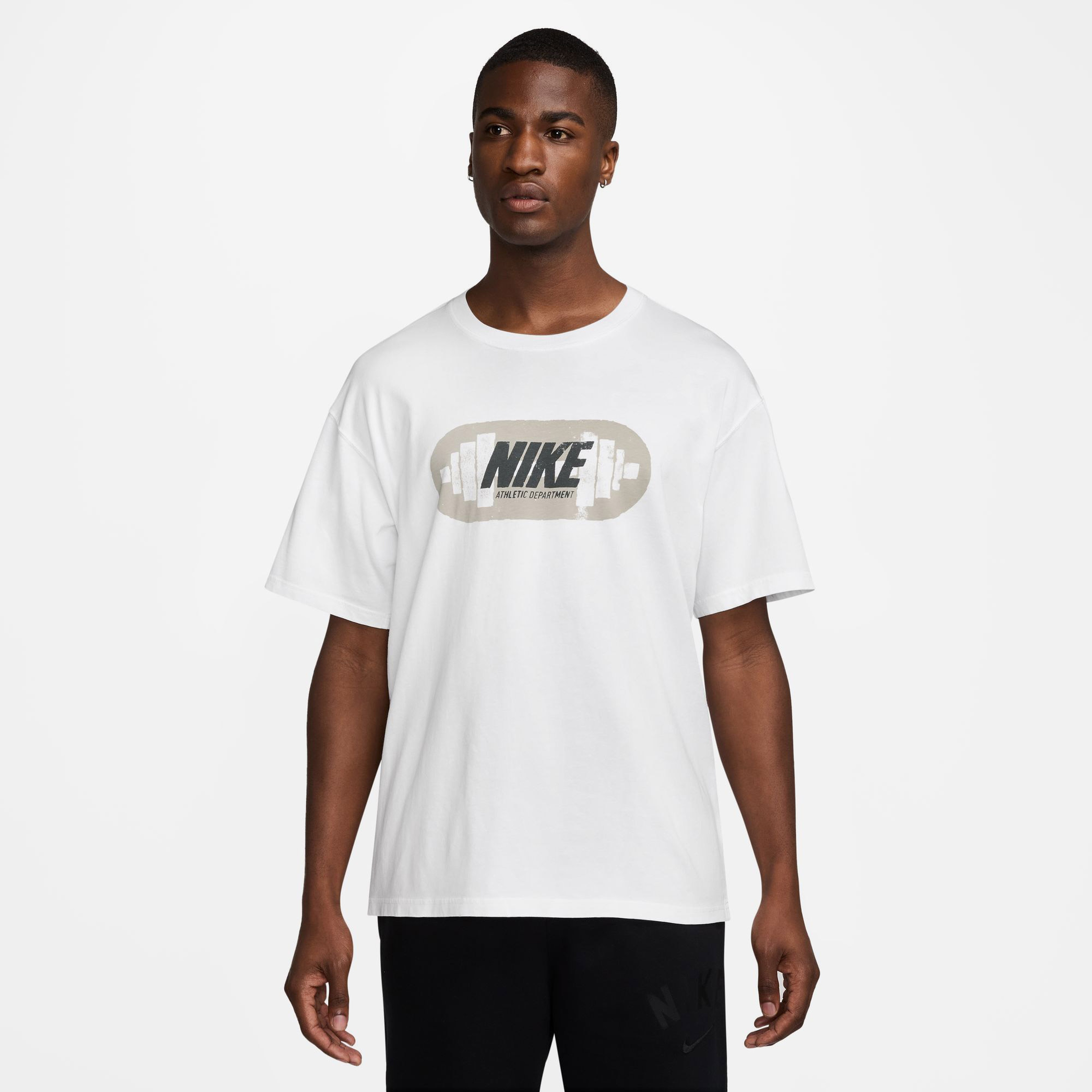 Nike Stride Erkek Beyaz Antrenman T-Shirt