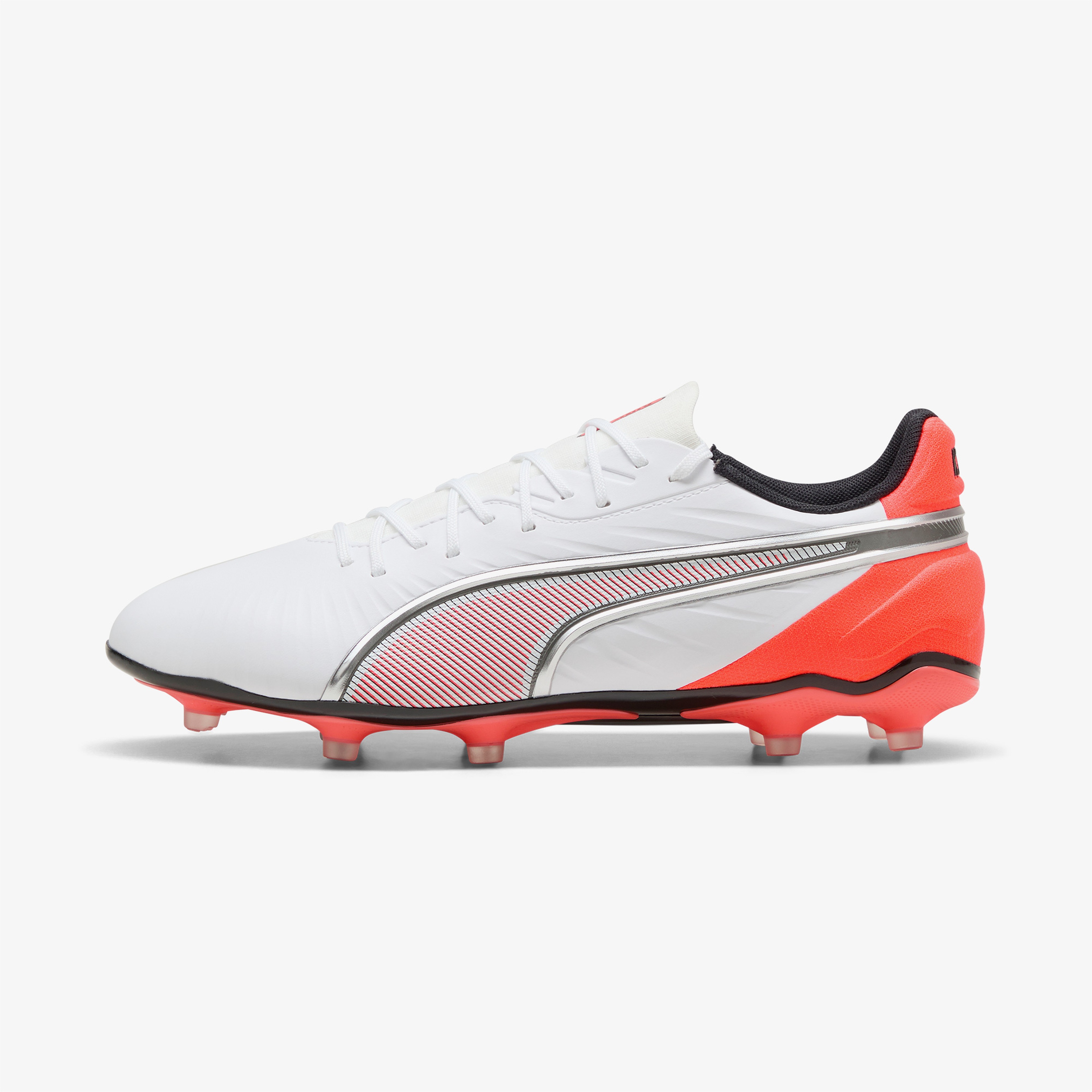 Puma King Match Fg-Ag Erkek Beyaz Çim Saha Kramponu
